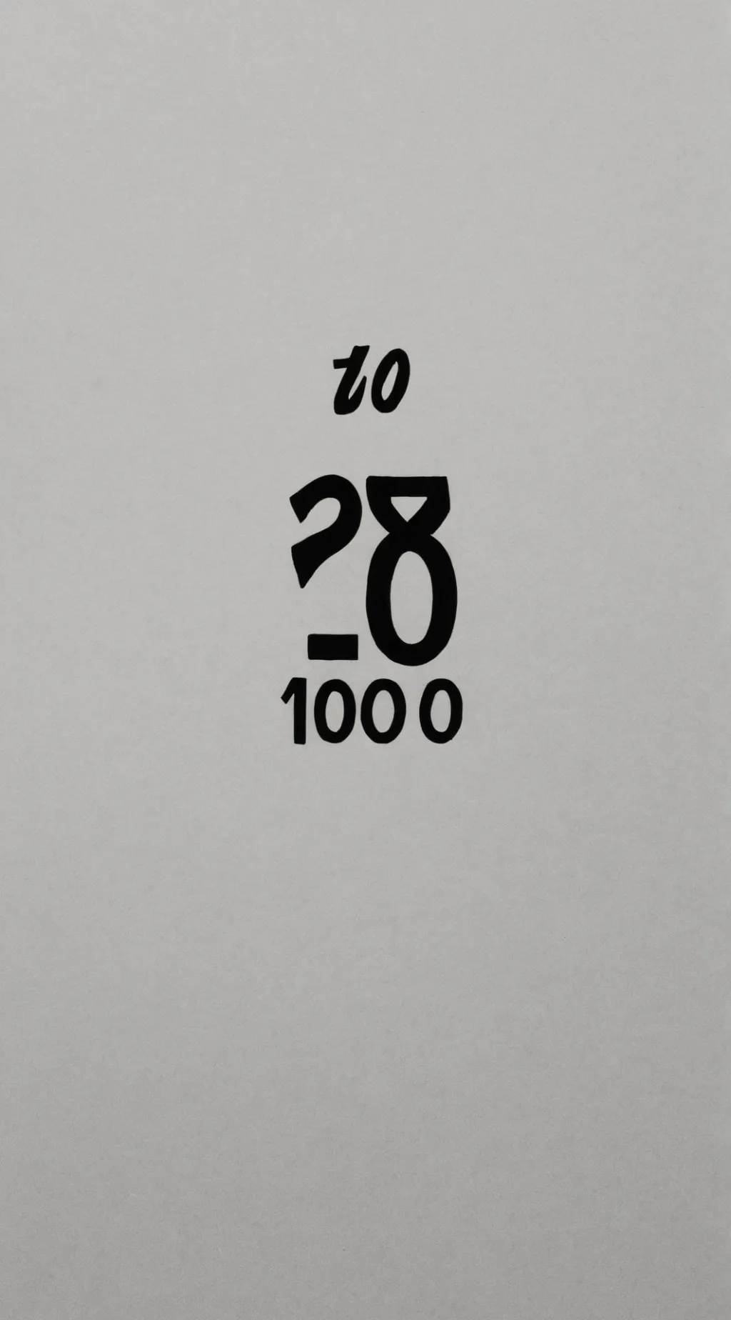 ai character: count to 1000 background