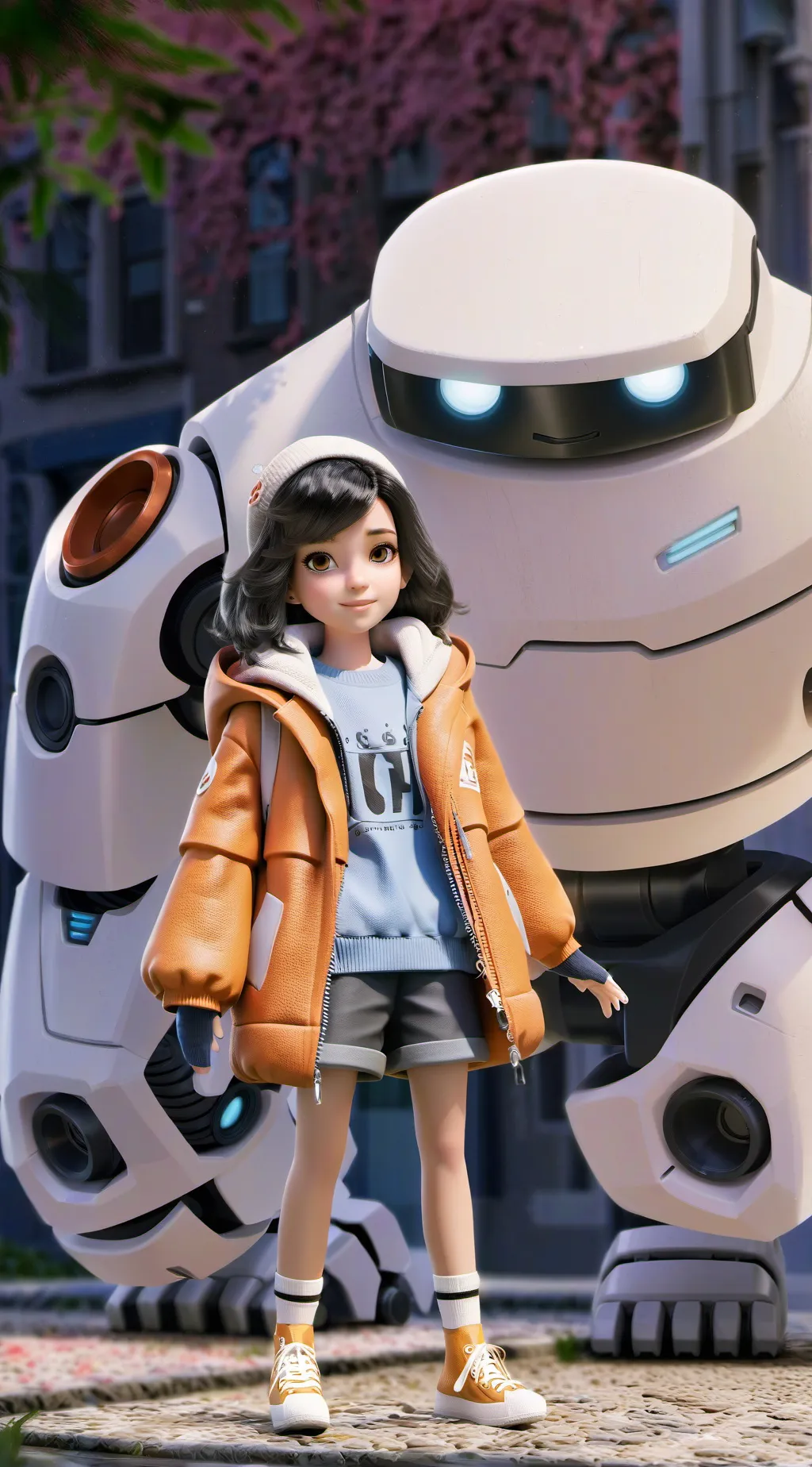ai character: Baymax 2.0 background