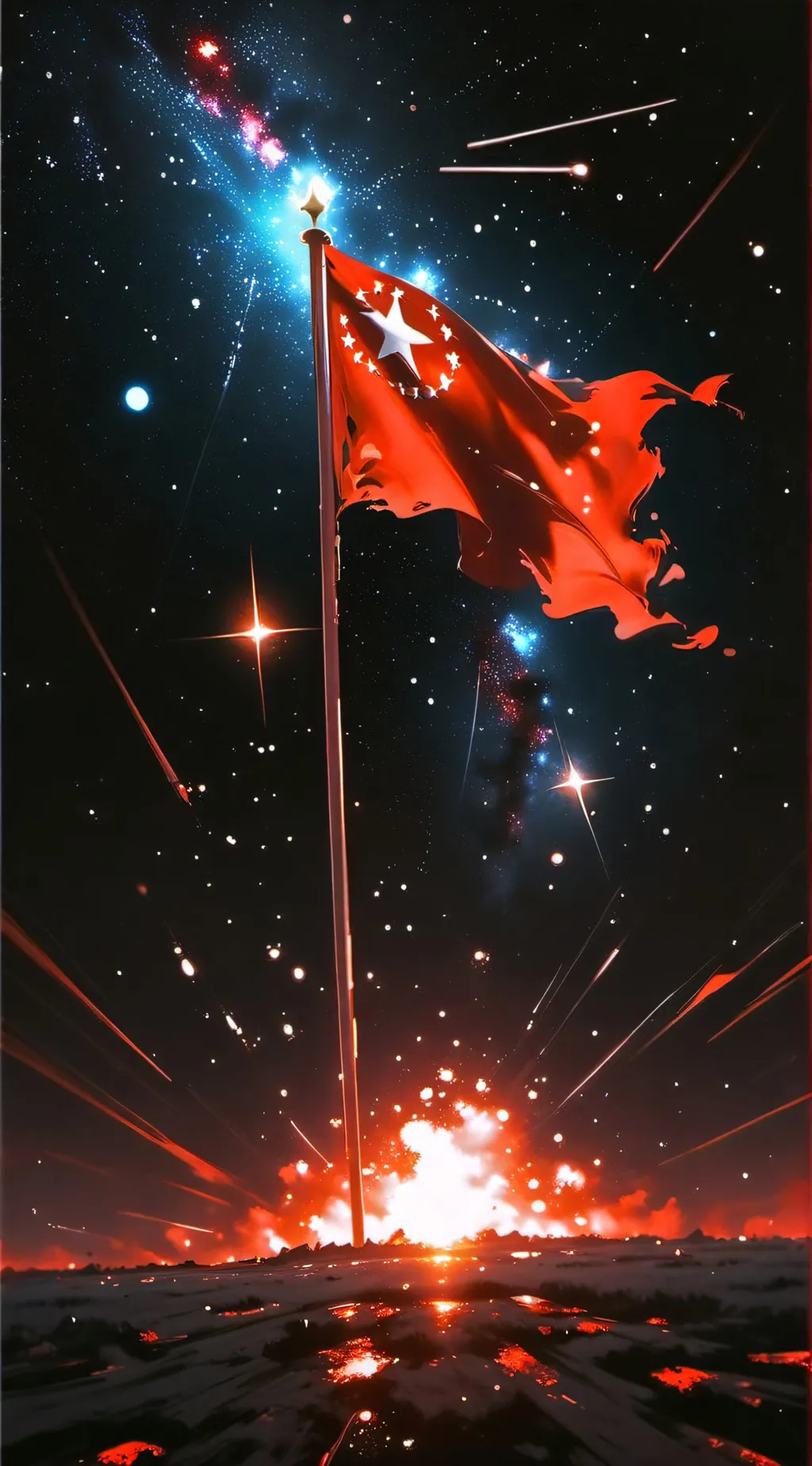 ai character: white star line  background