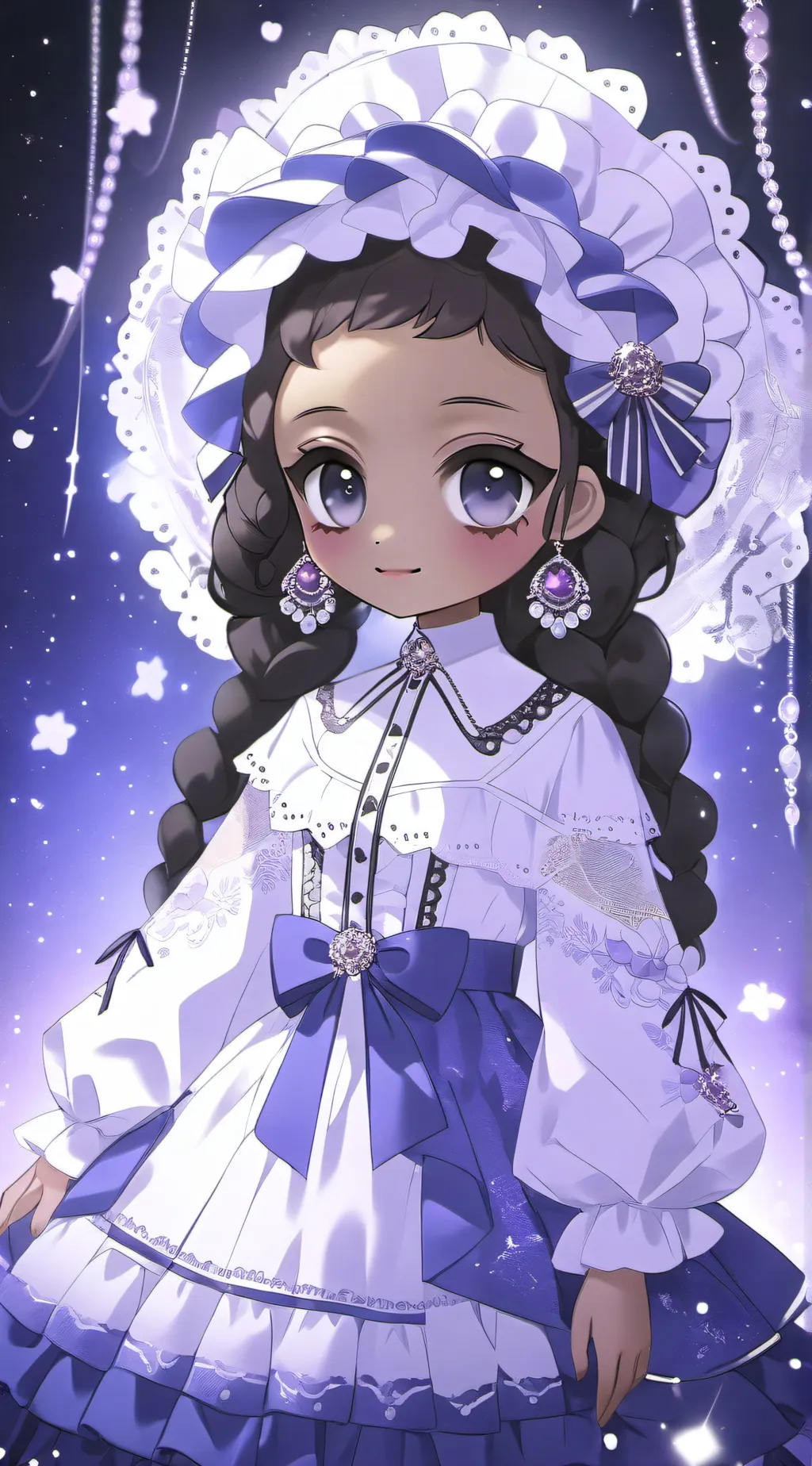 ai character: Luna Starfall background