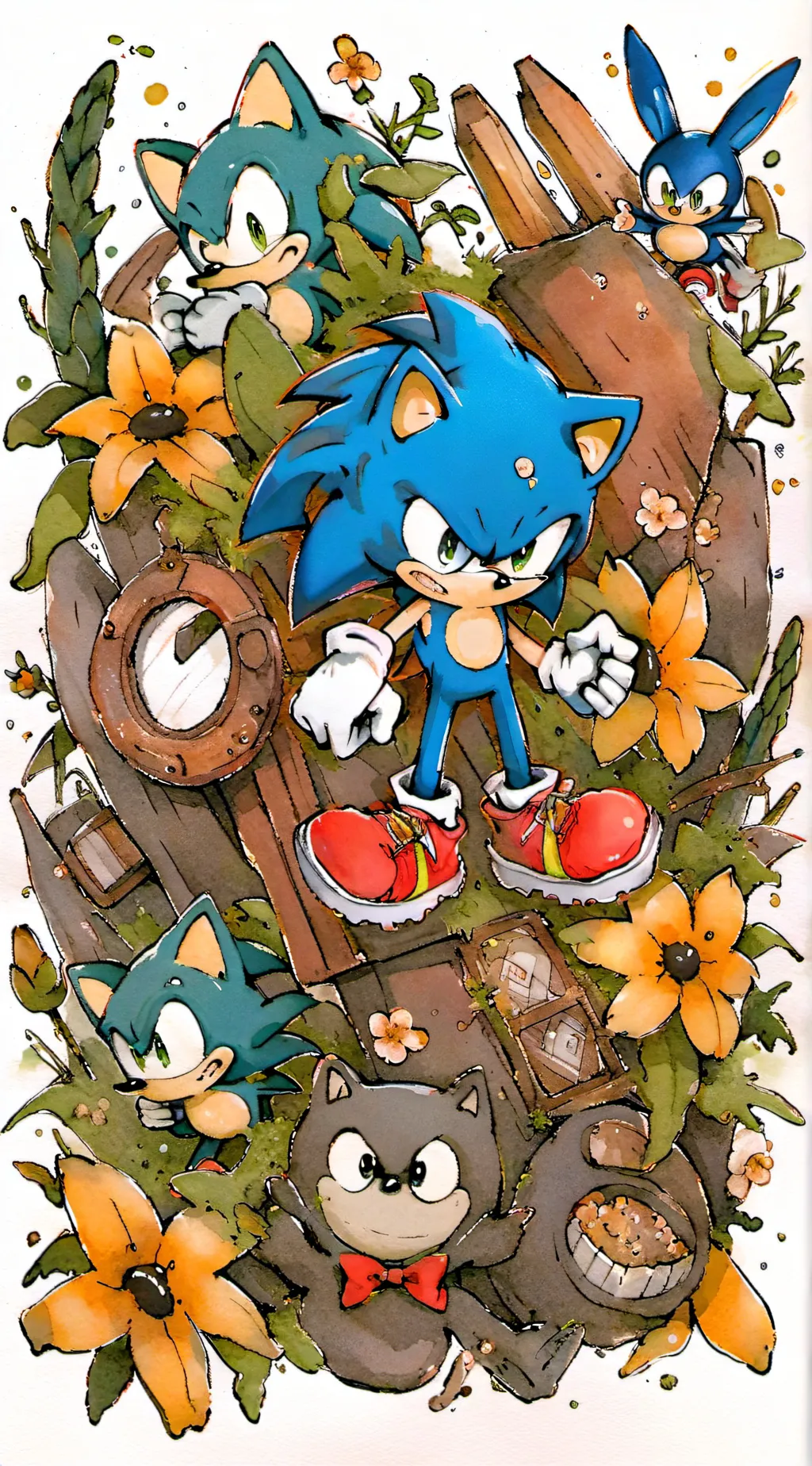 ai character: sonic background