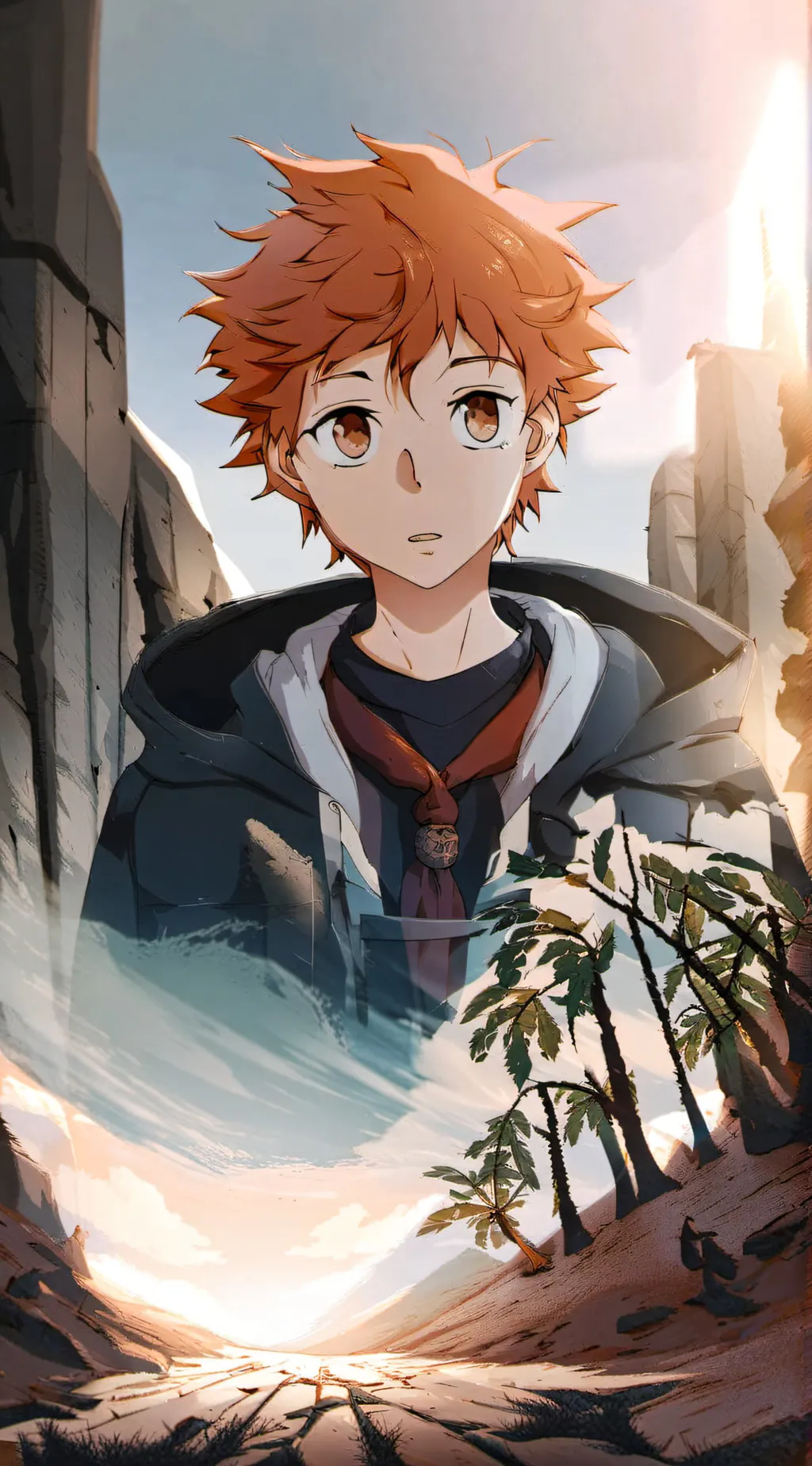 ai character: Hinata shoyo  background