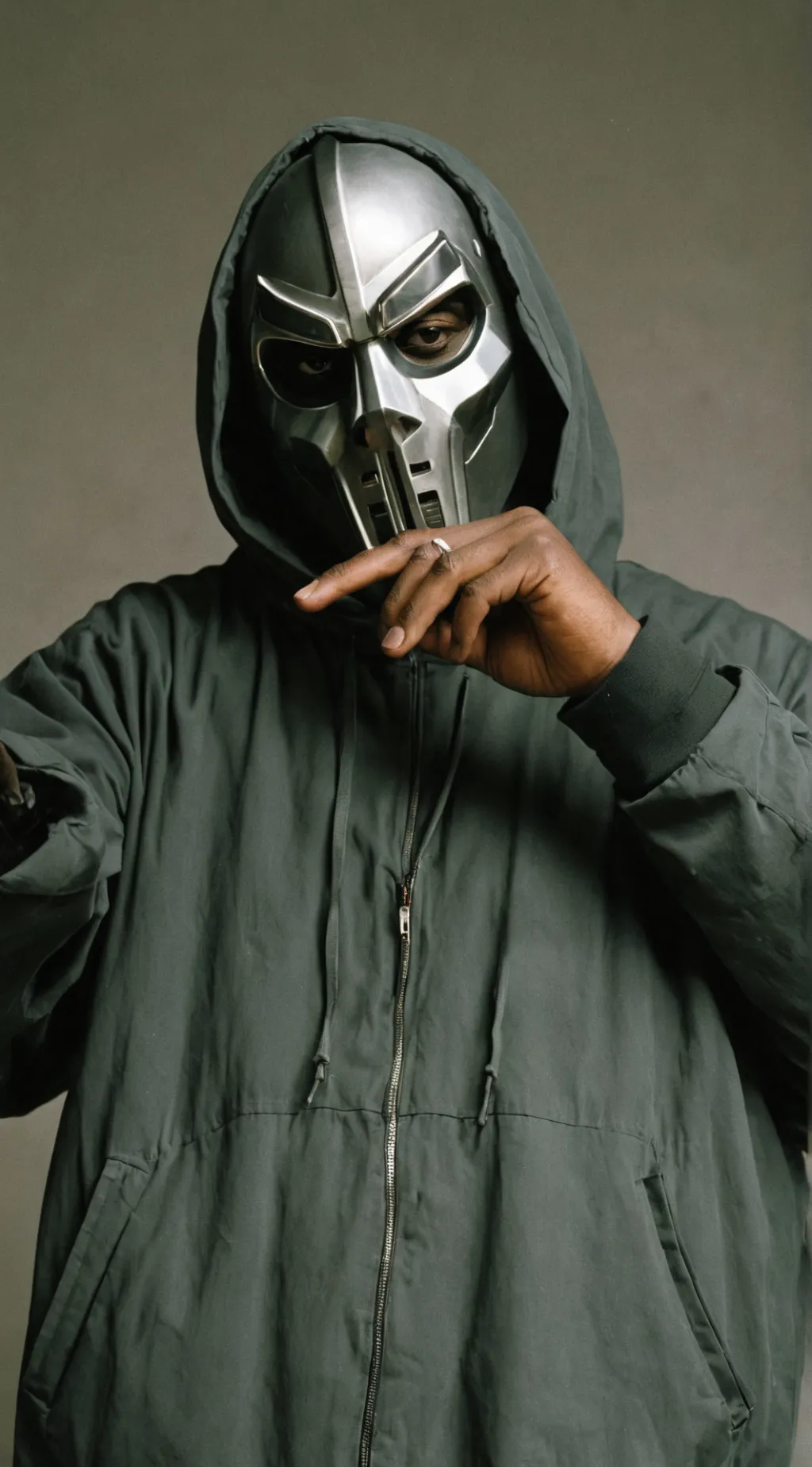 ai character: MF DOOM background