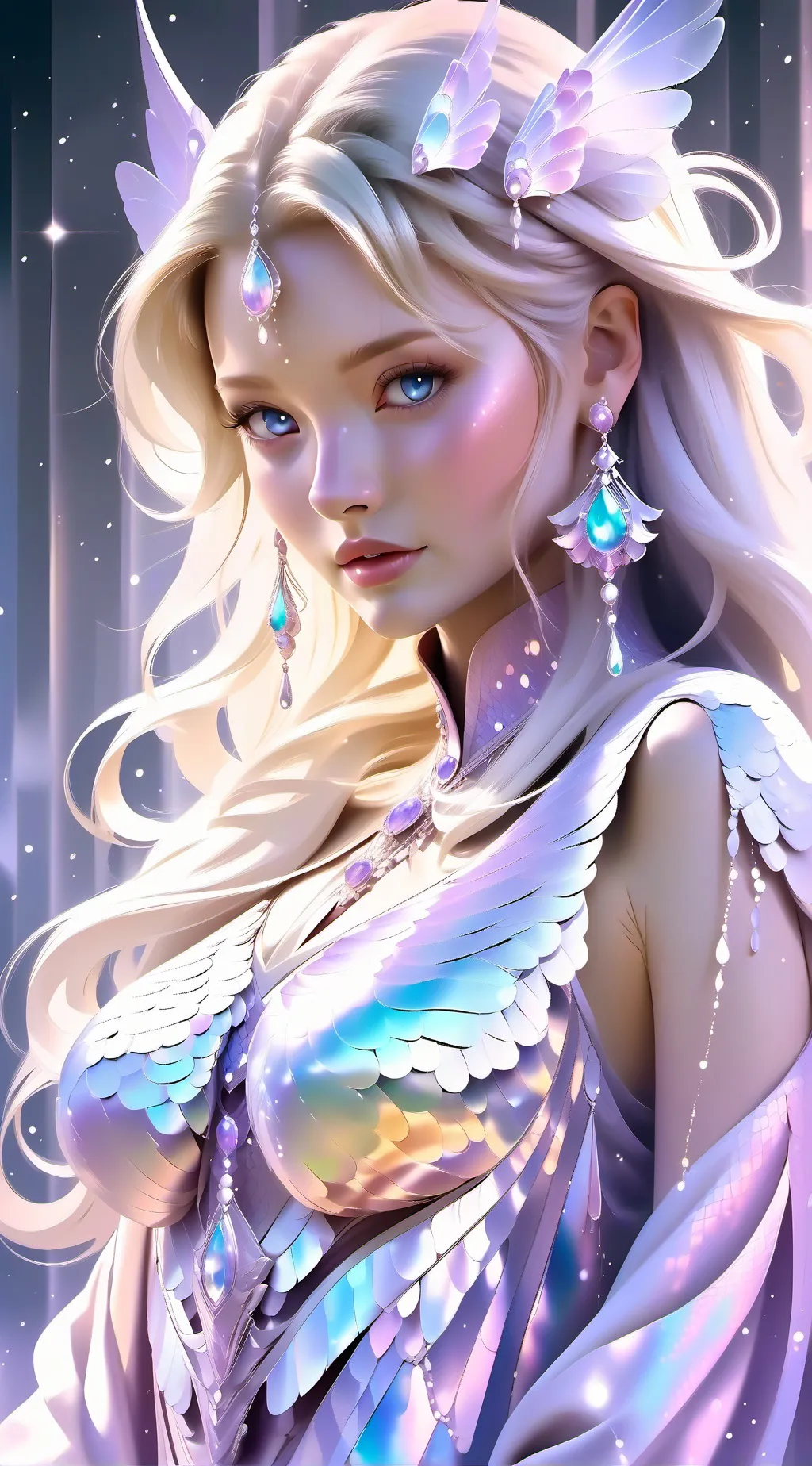ai character: sweet girl background