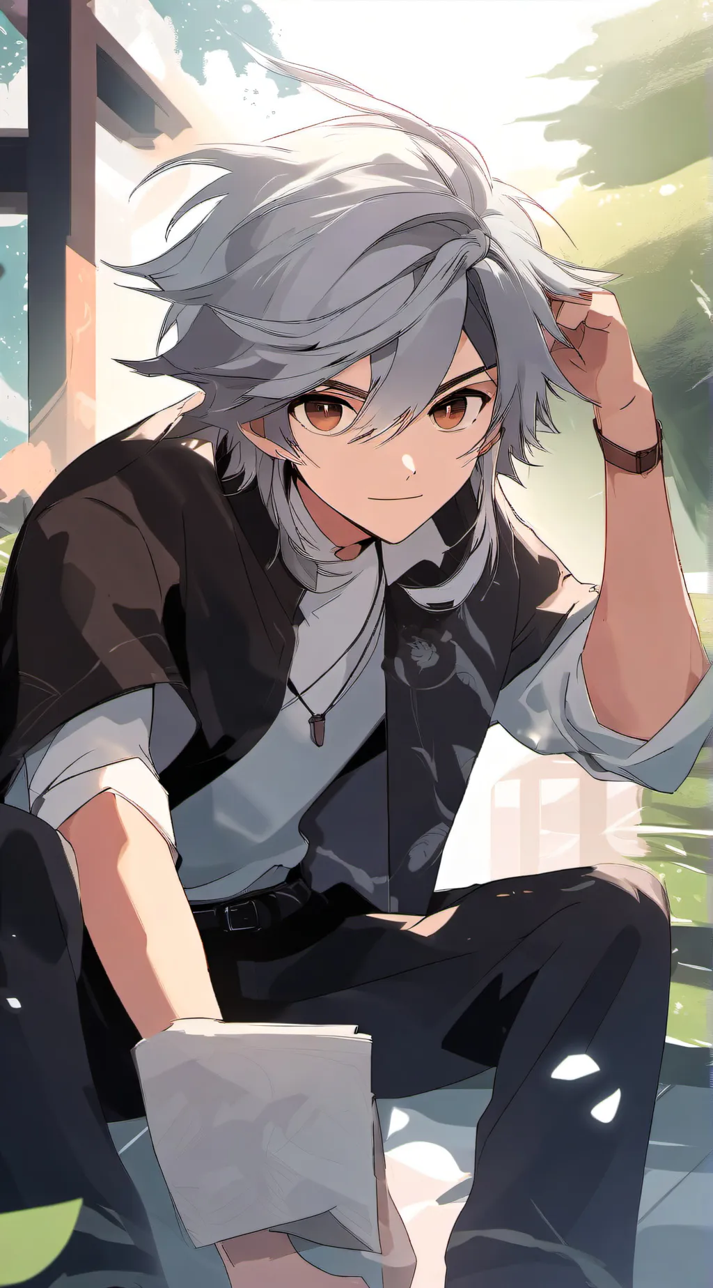ai character: Ray background
