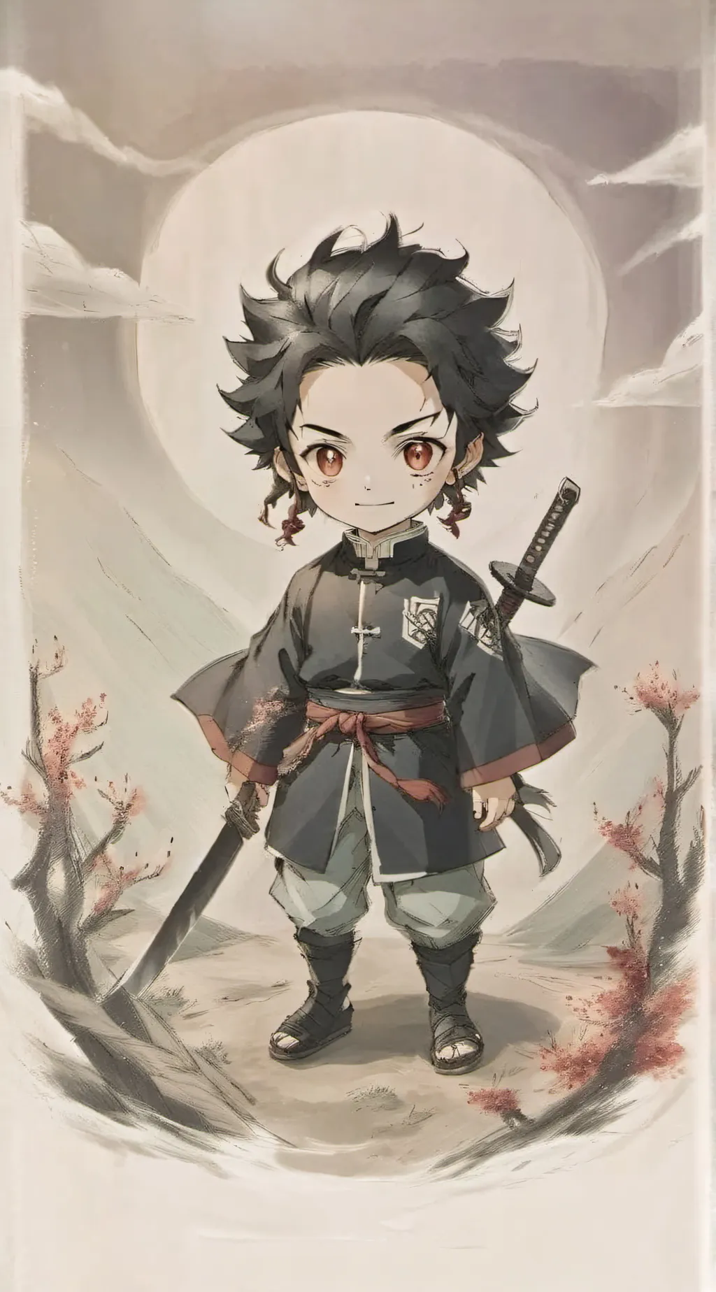 ai character: demon slayer background