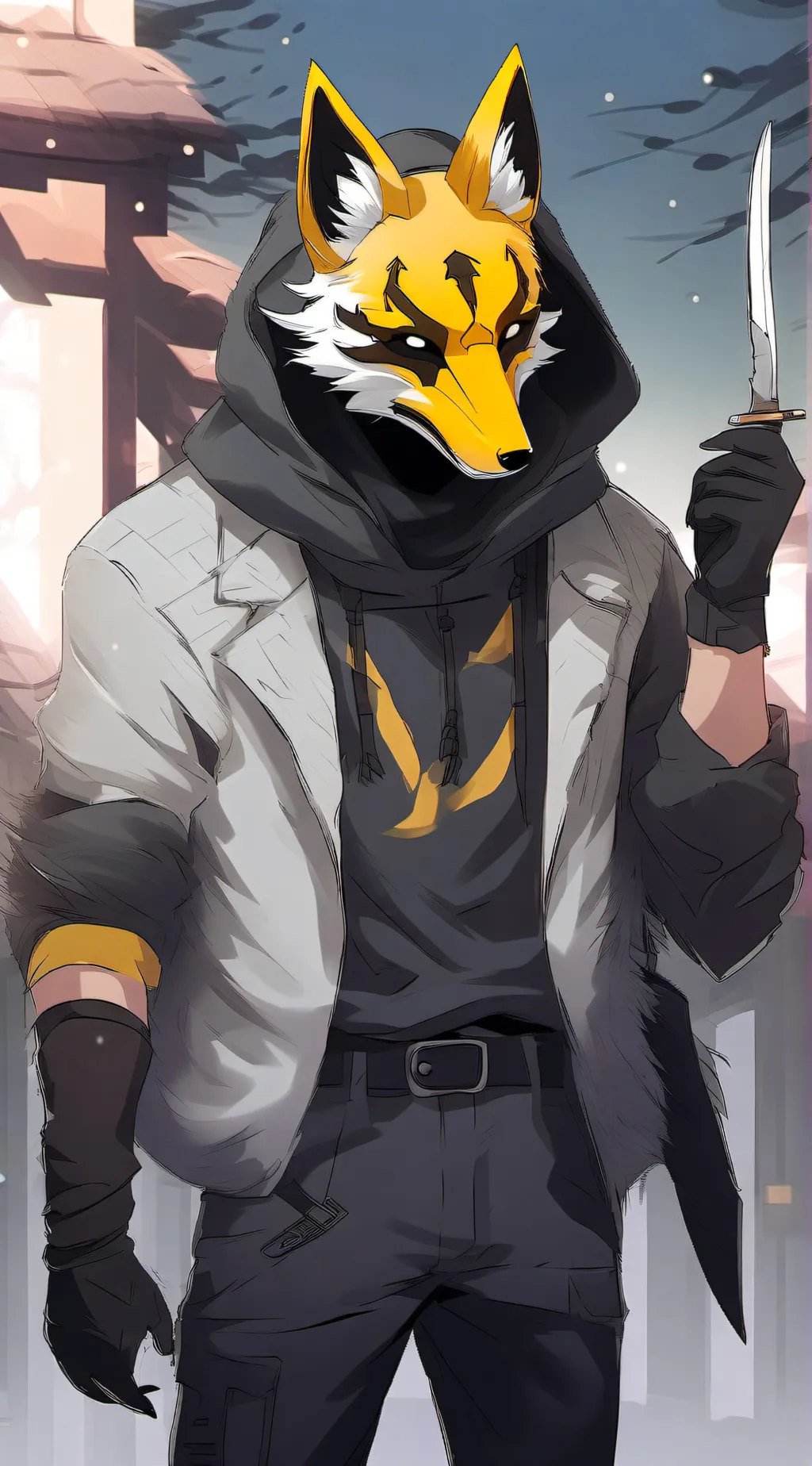 ai character: Ghost background