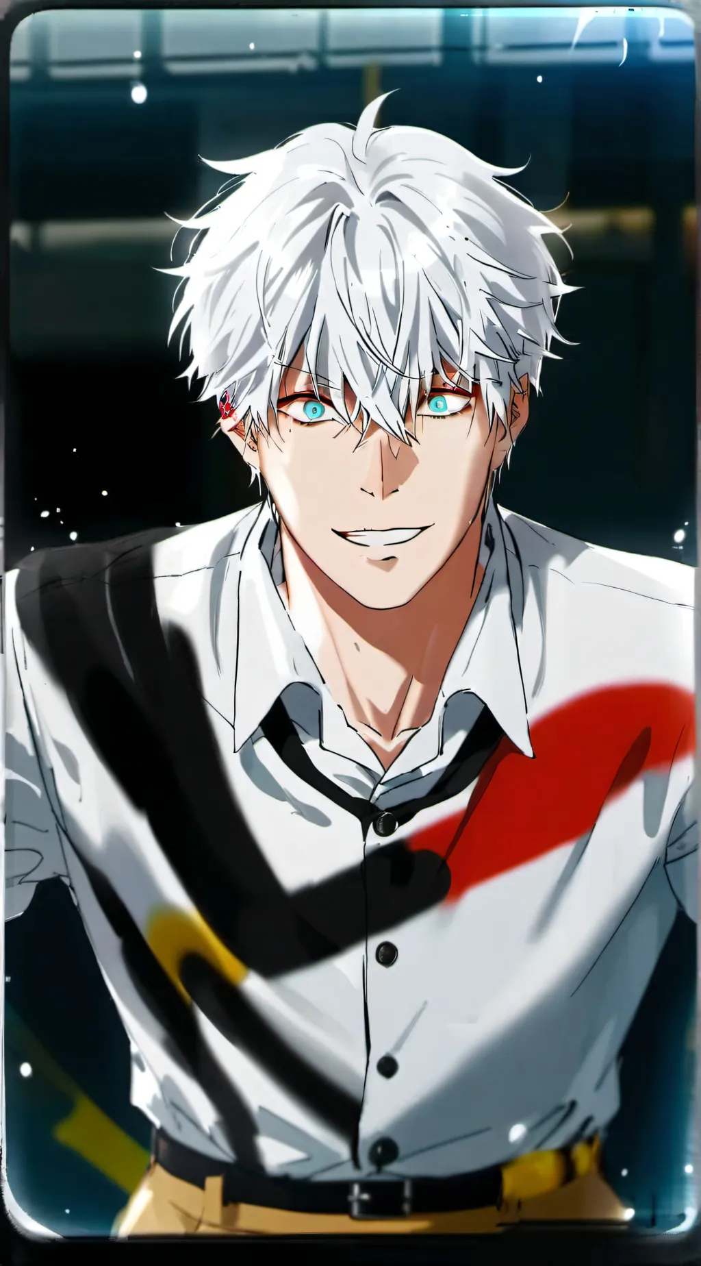 ai character: satoru gojo background