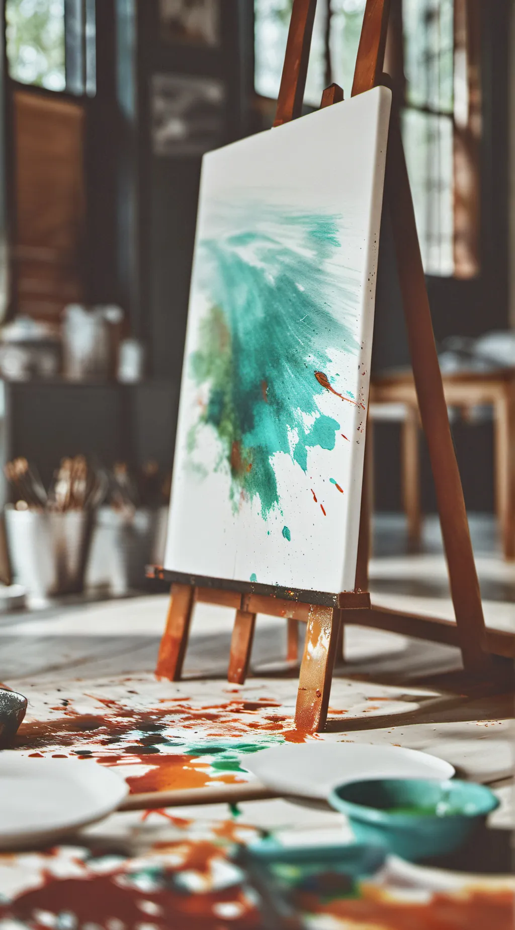 ai character: Austrian painter  background