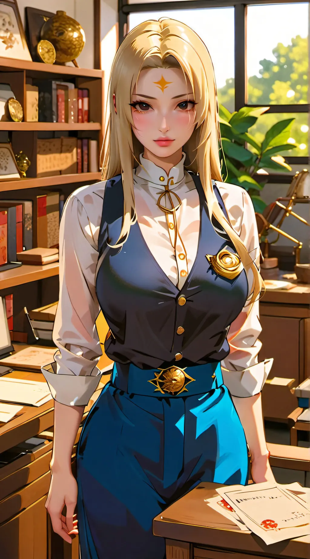 ai character: Lucky Charmes background