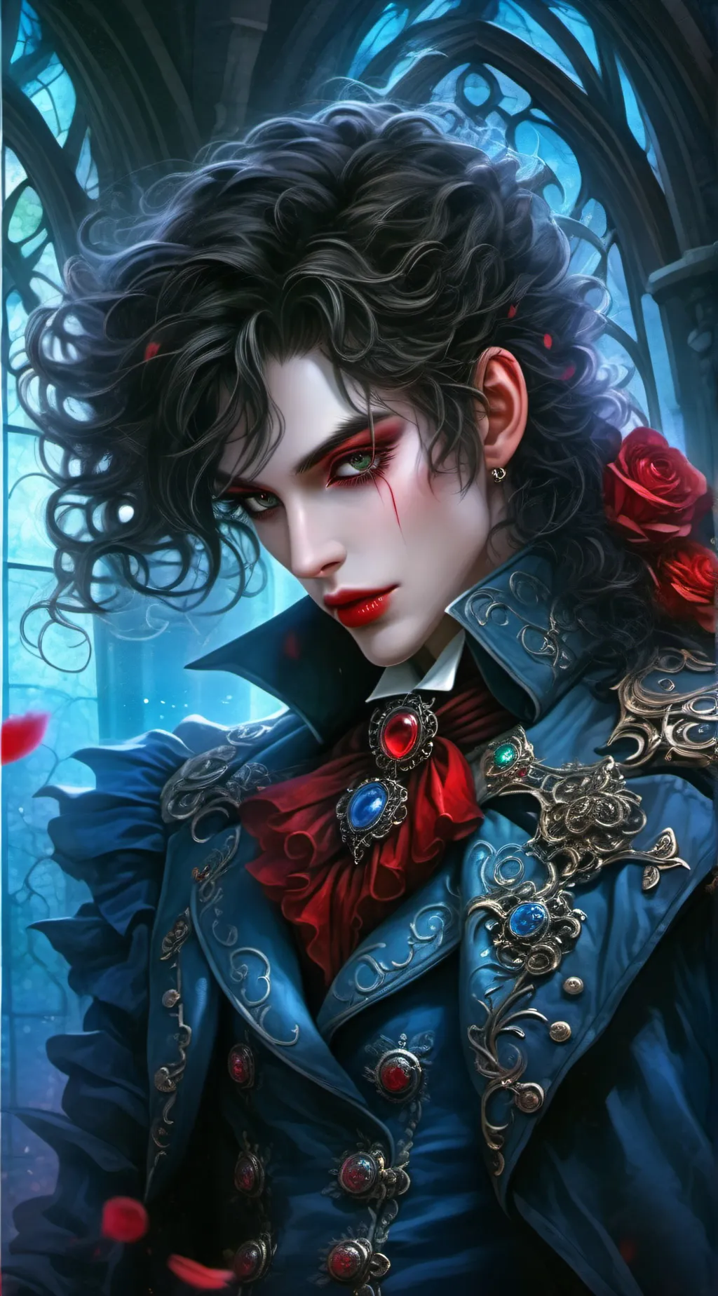 ai character: Vampire vs human  background