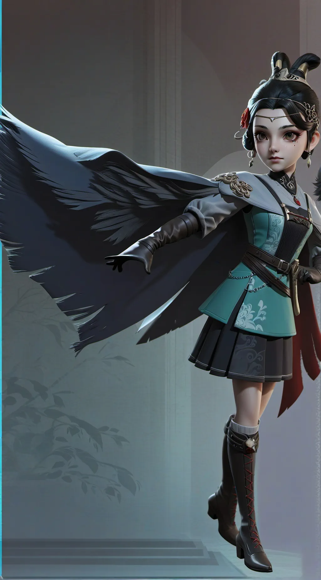 ai character: mha puppet doll background
