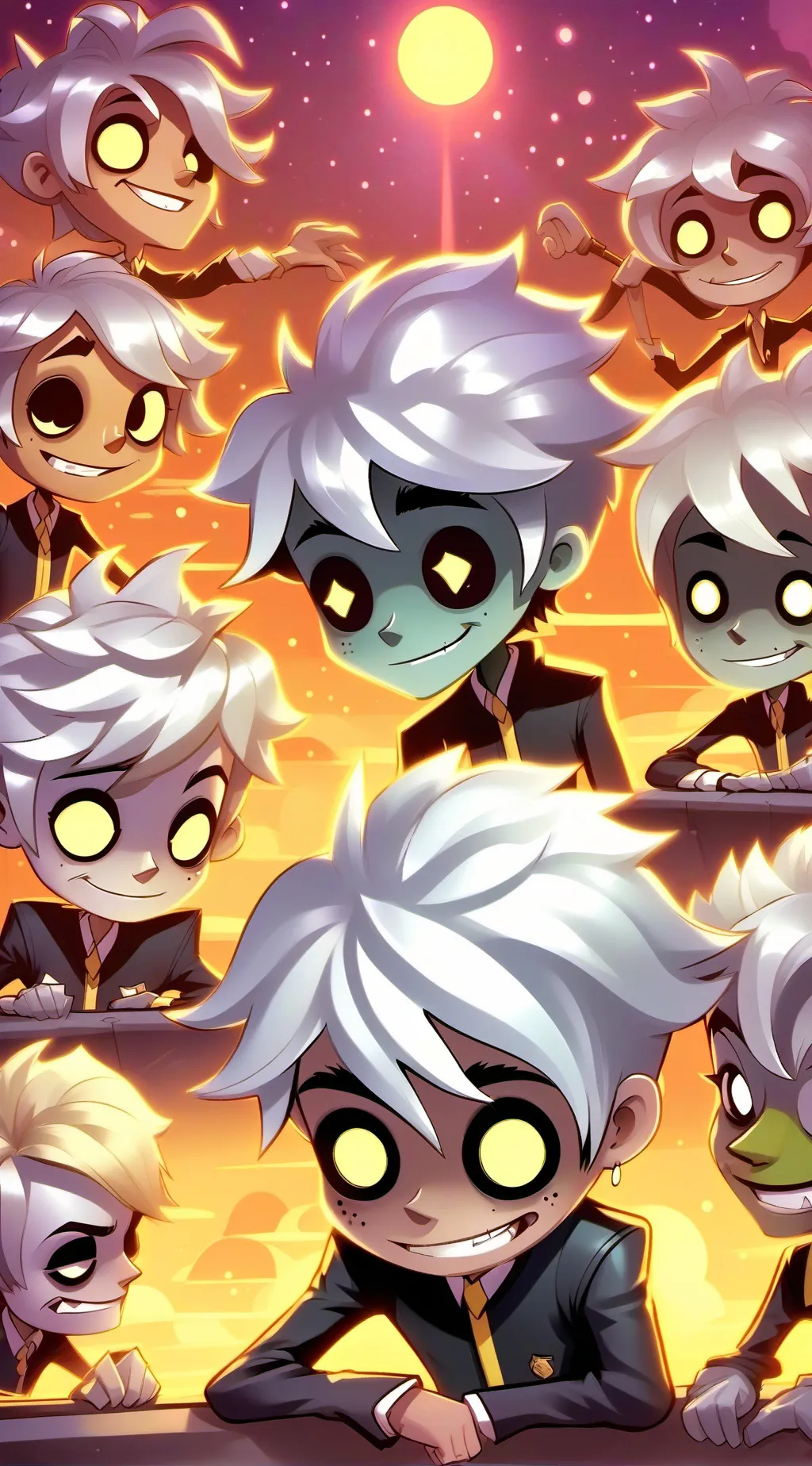 ai character: The smilers background