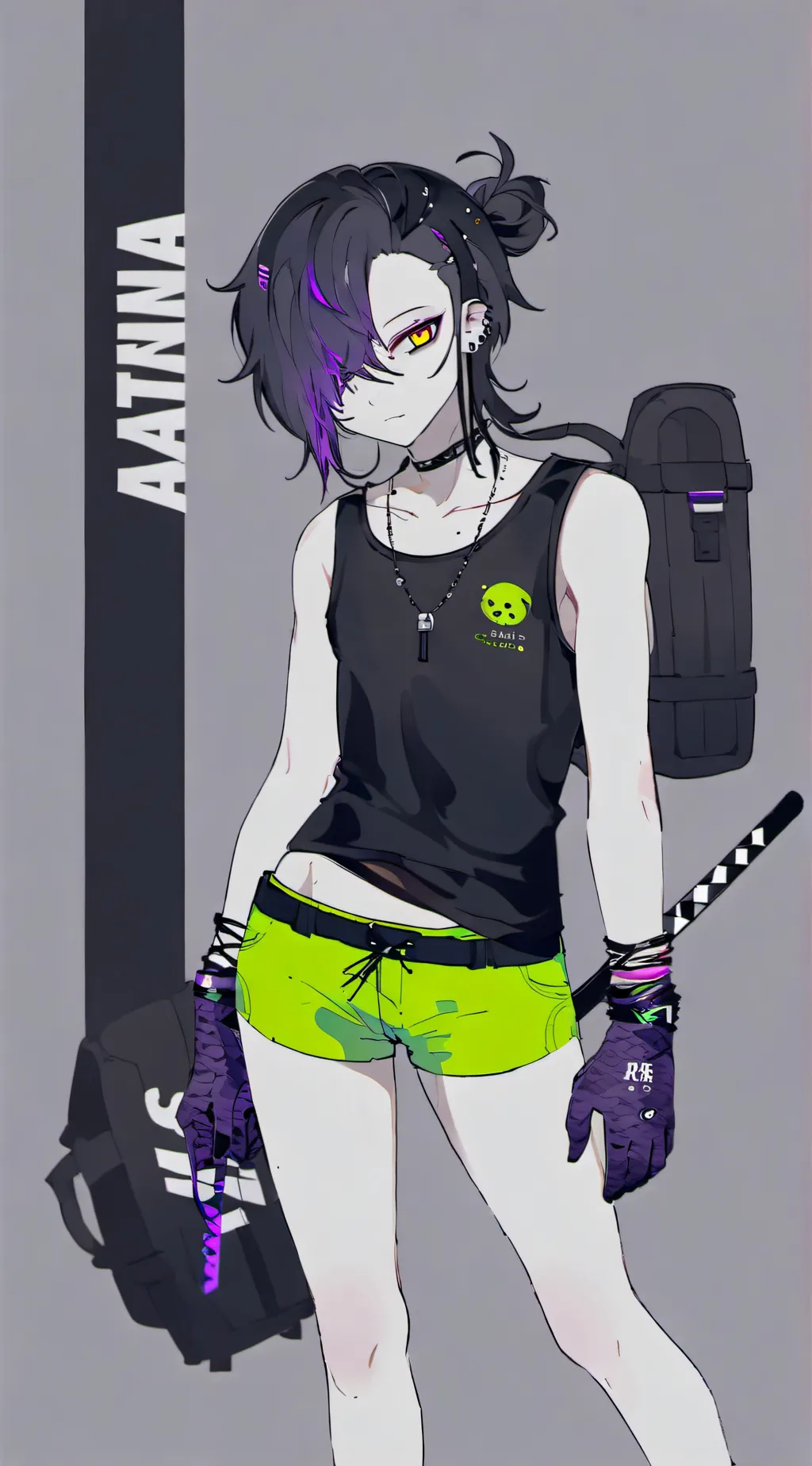 ai character: Acid background