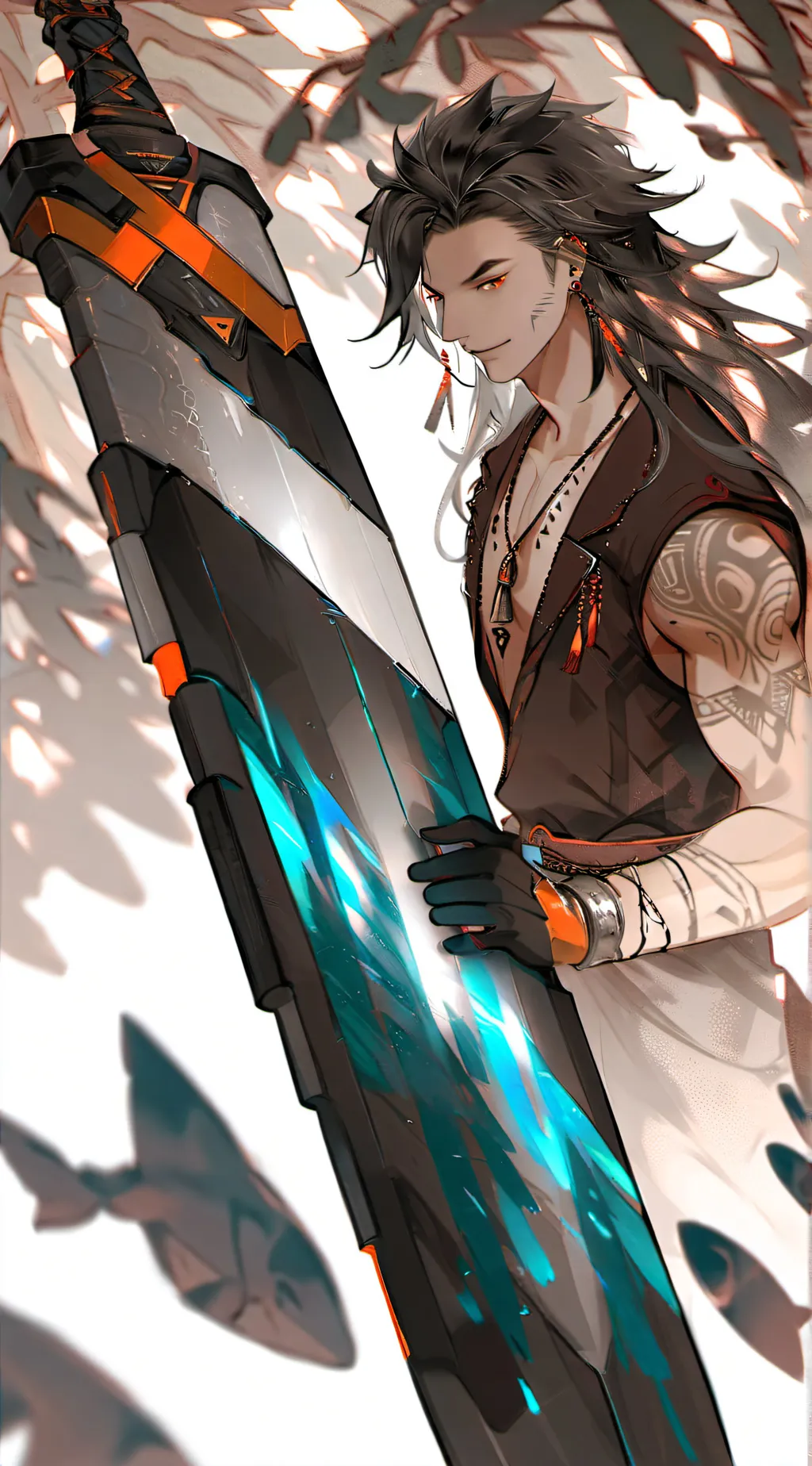 ai character: caud background