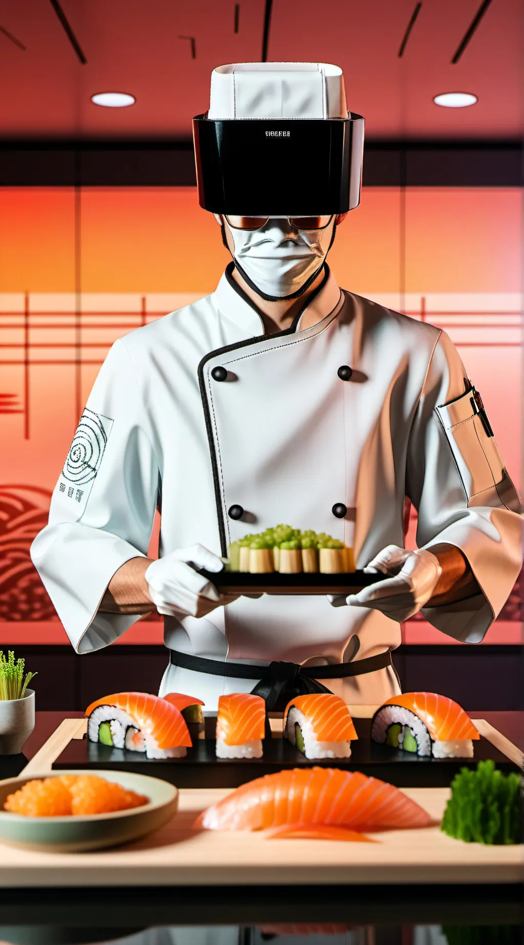 ai character: Cyber Gastronome background