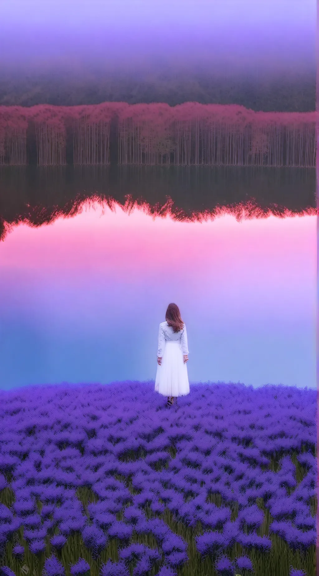ai character: A strange dream.  background