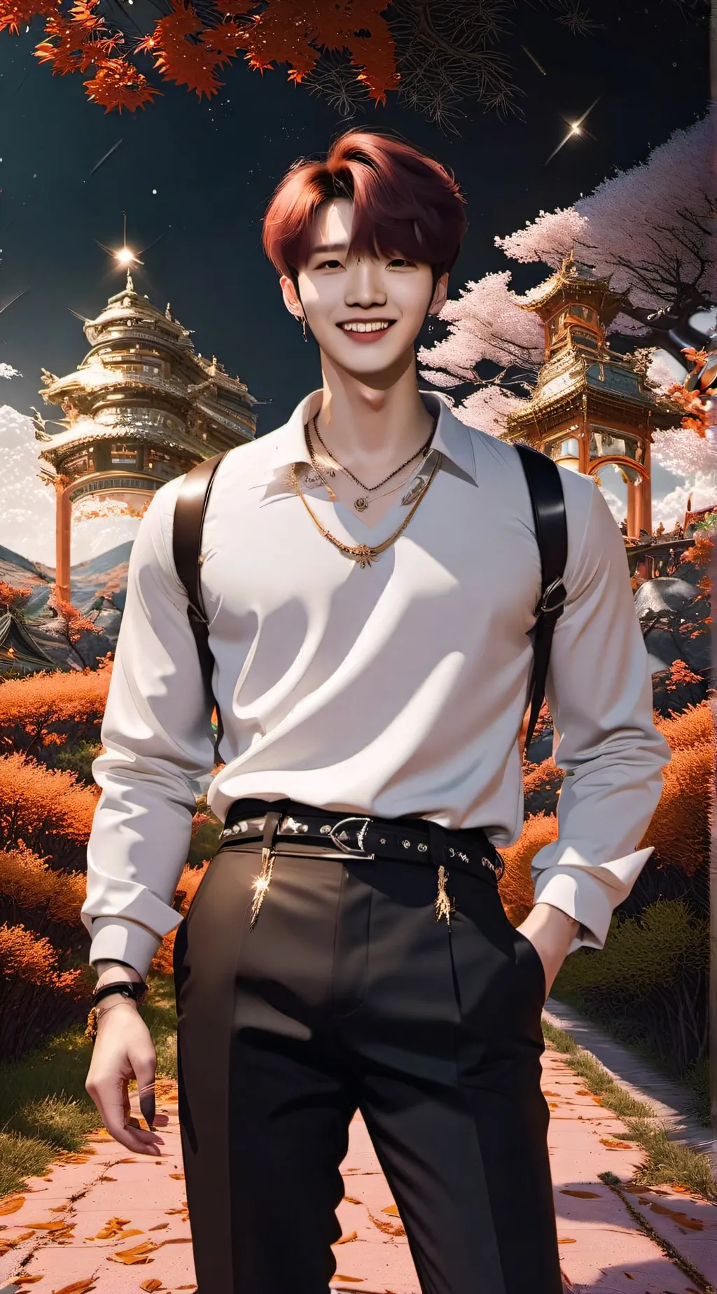 ai character: Stray kids  background