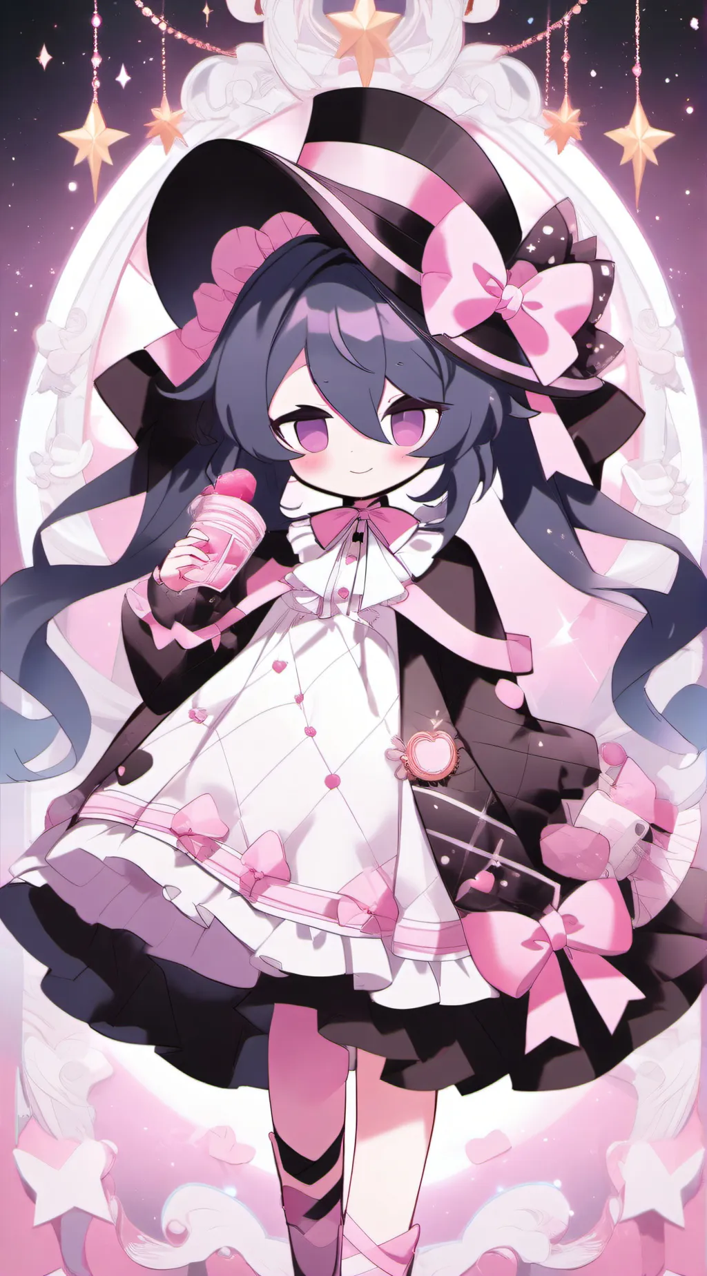 ai character: Miss circle  background
