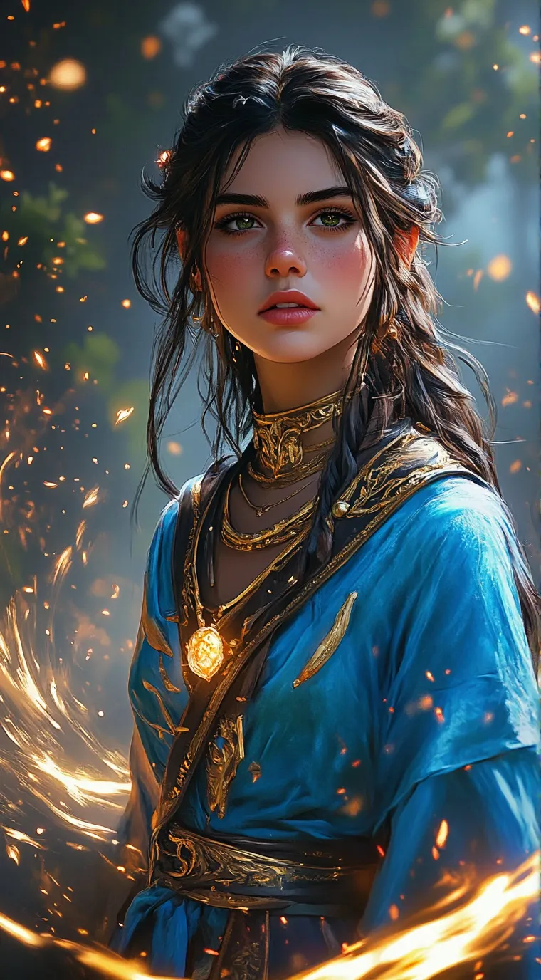 ai character: Mela  background