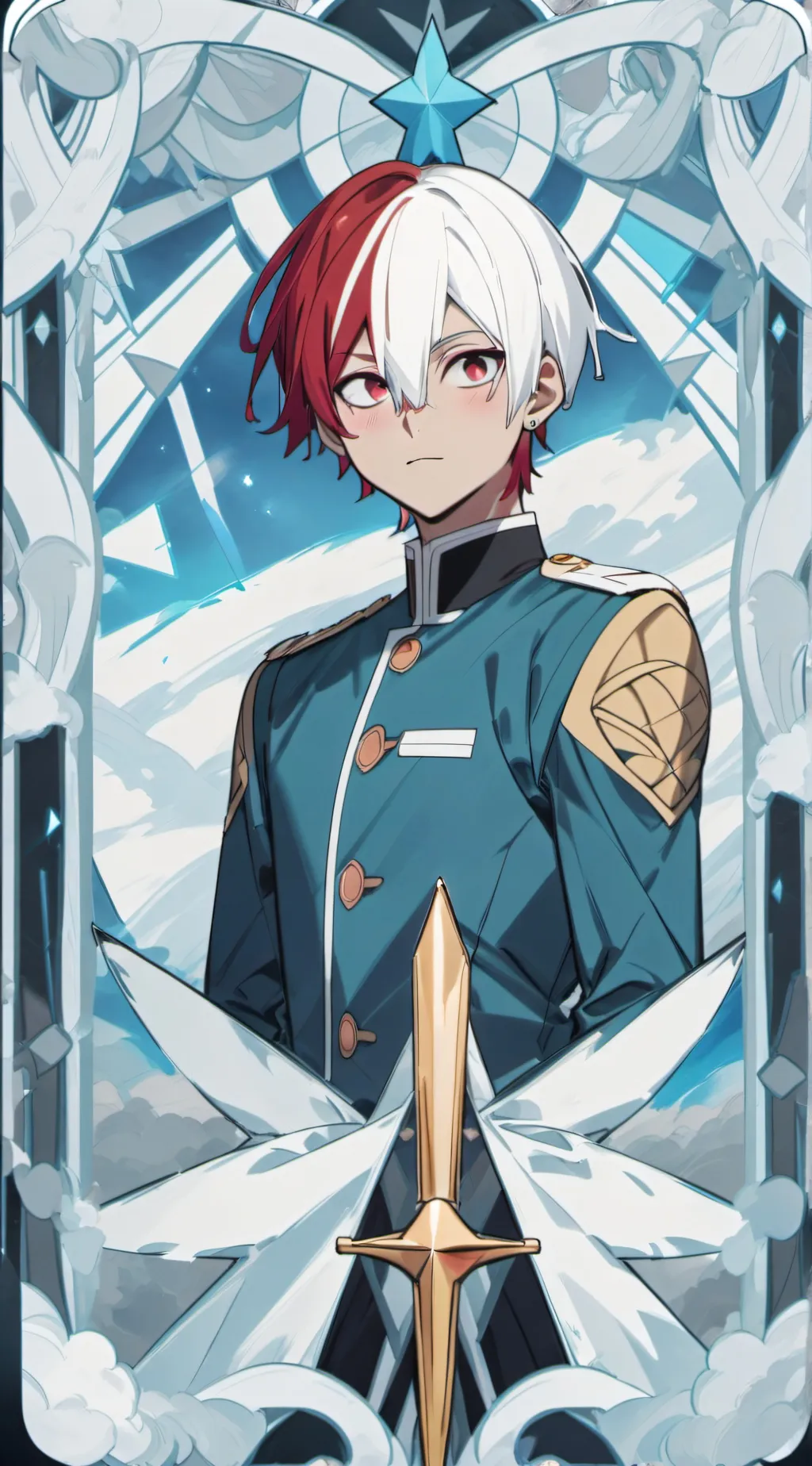 ai character: MHA silly shoto background