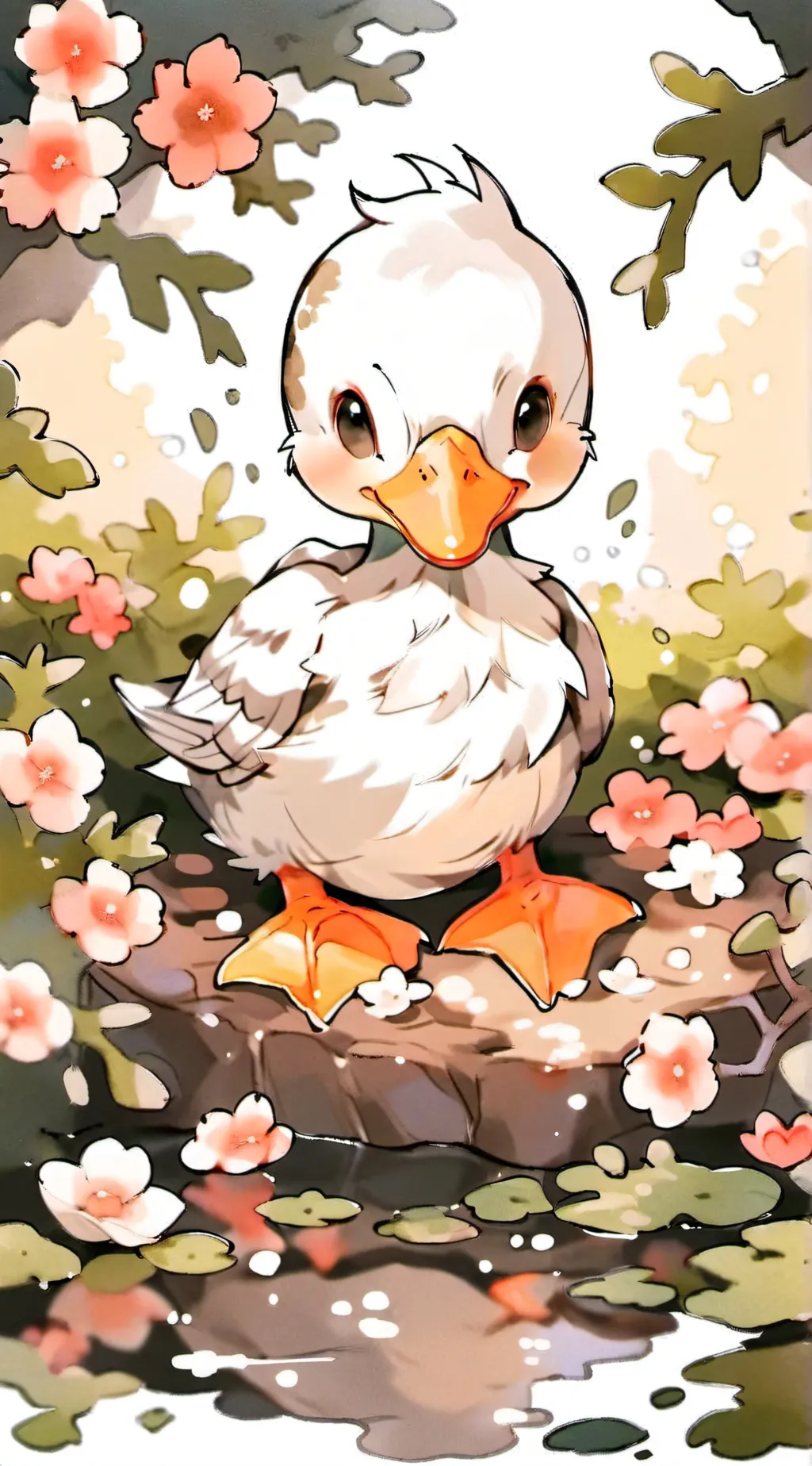 ai character: Duck background
