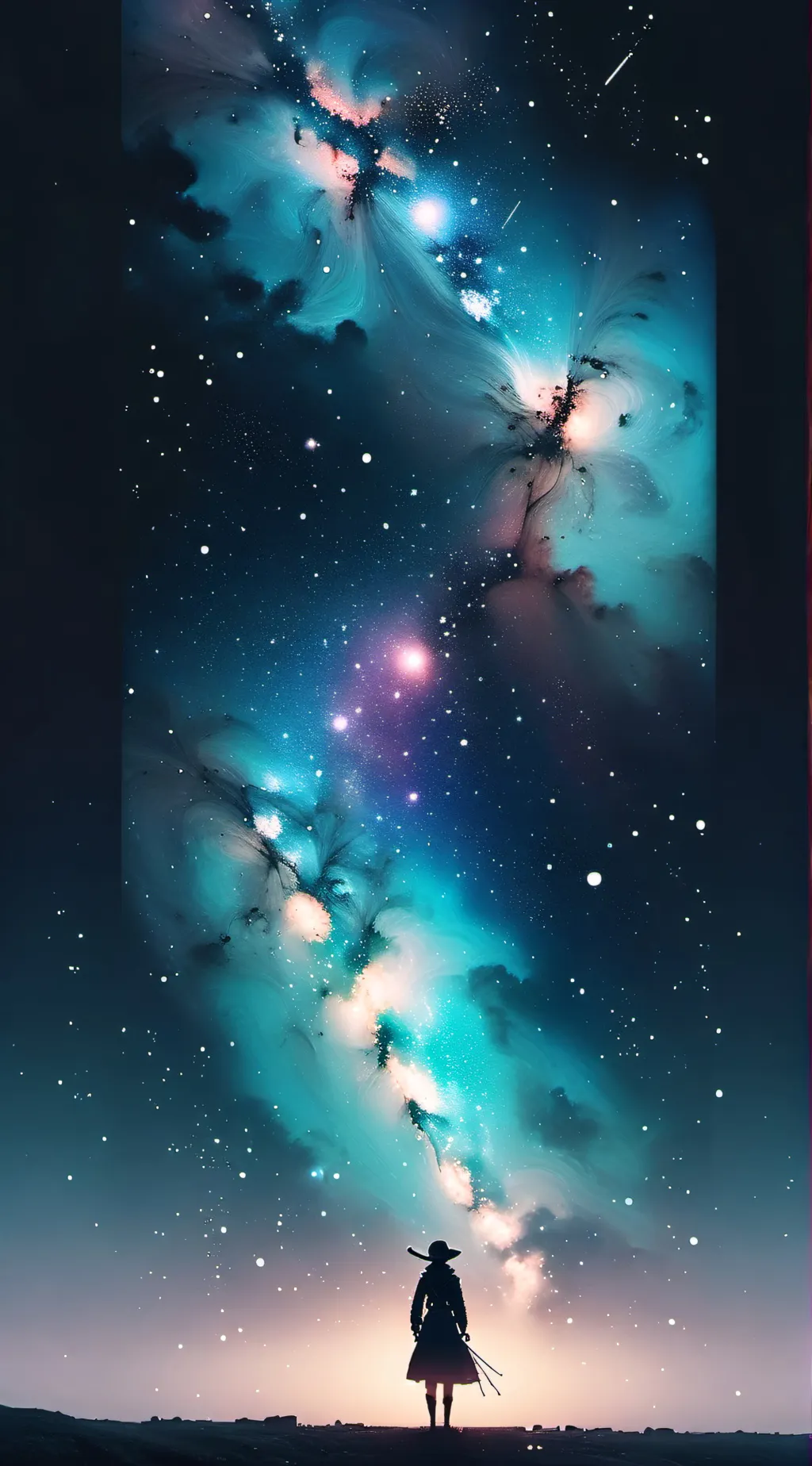 ai character: Finish lyrics background