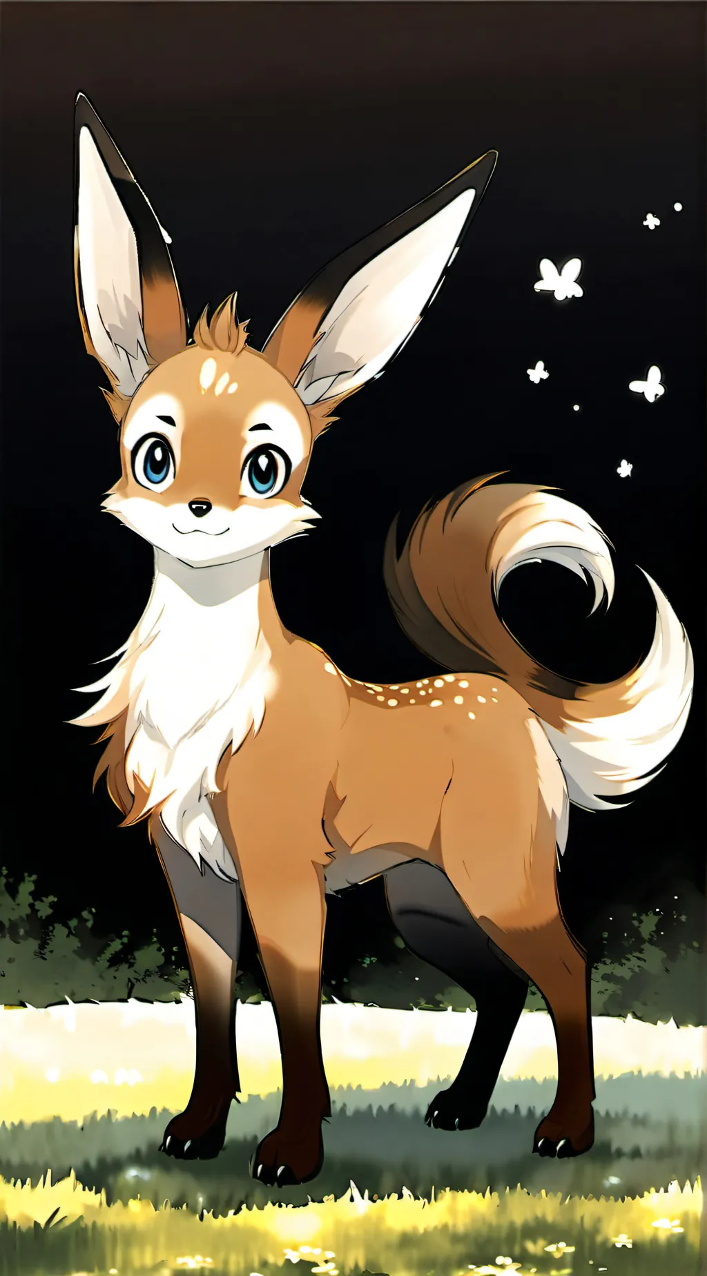 ai character: eevee background