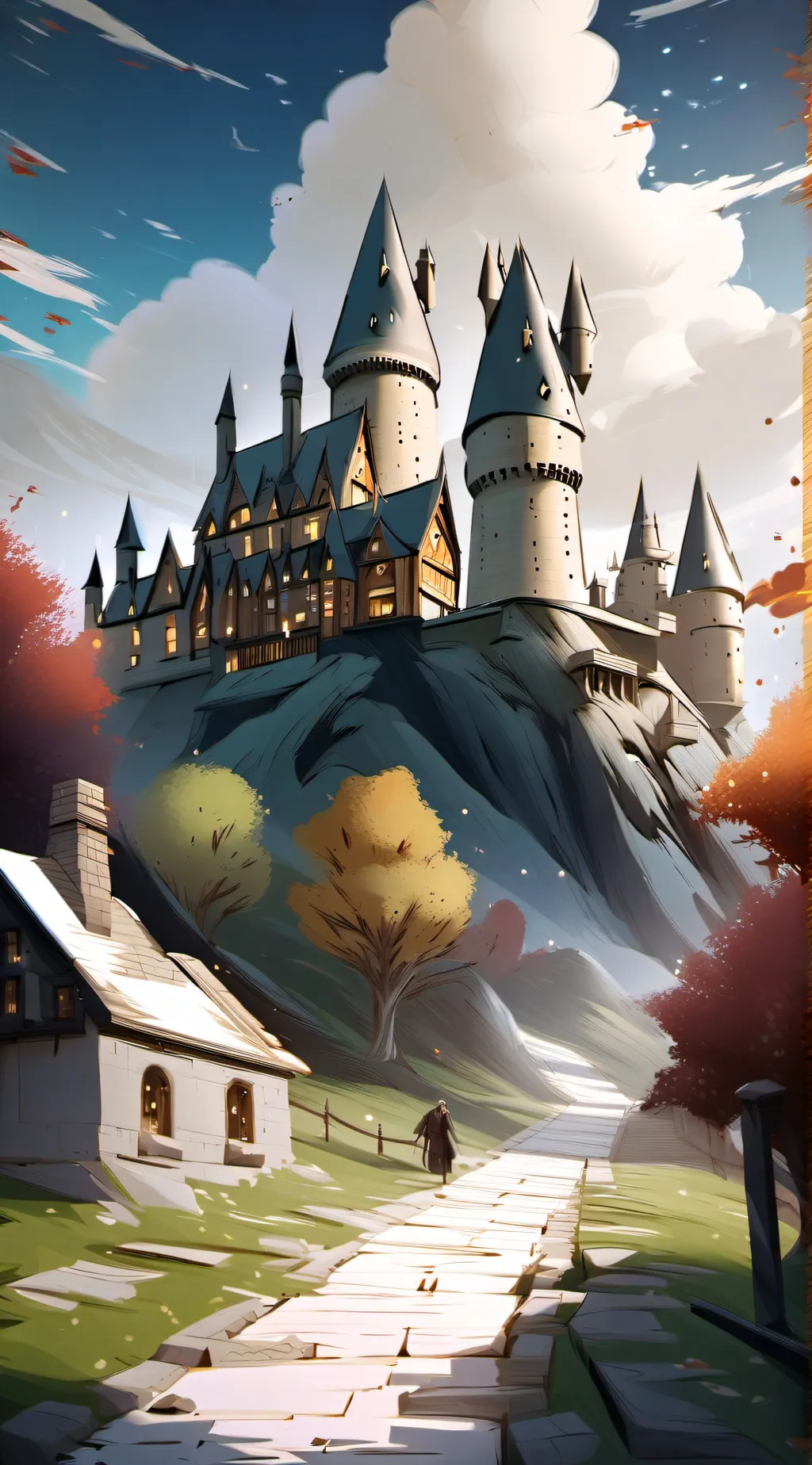 ai character: hogwarts background