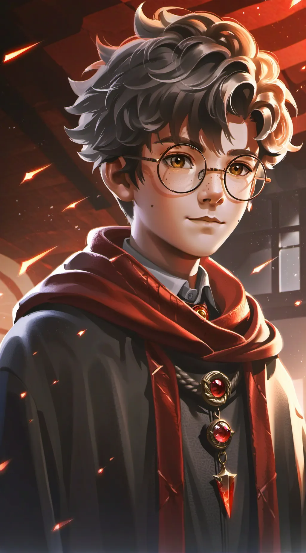 ai character: Hogwarts  background