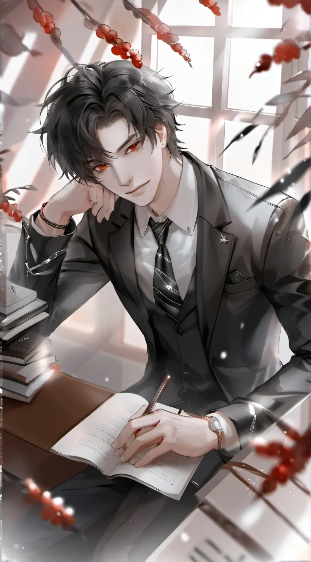 ai character: Leo ♡ background