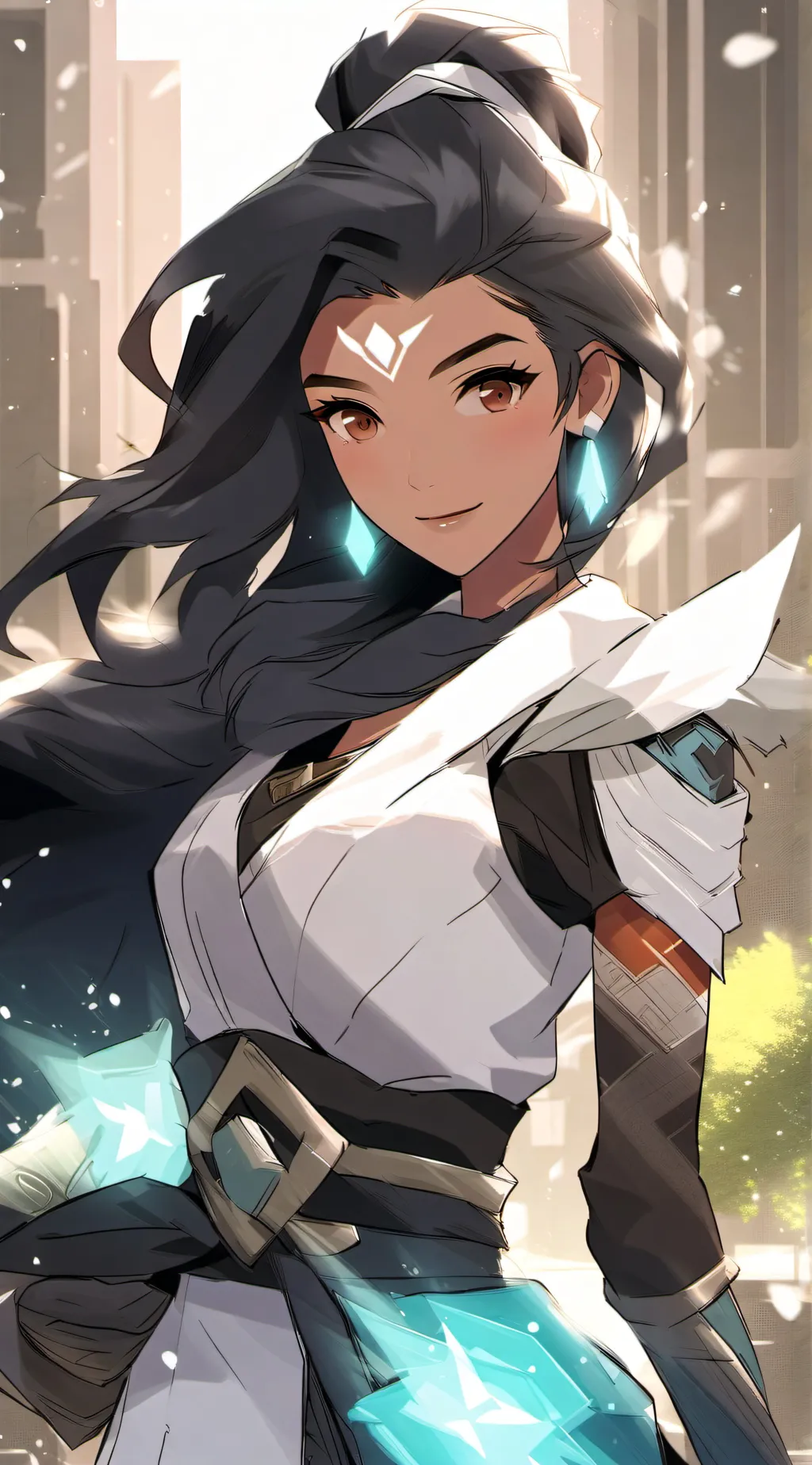 ai character: Symmetra background