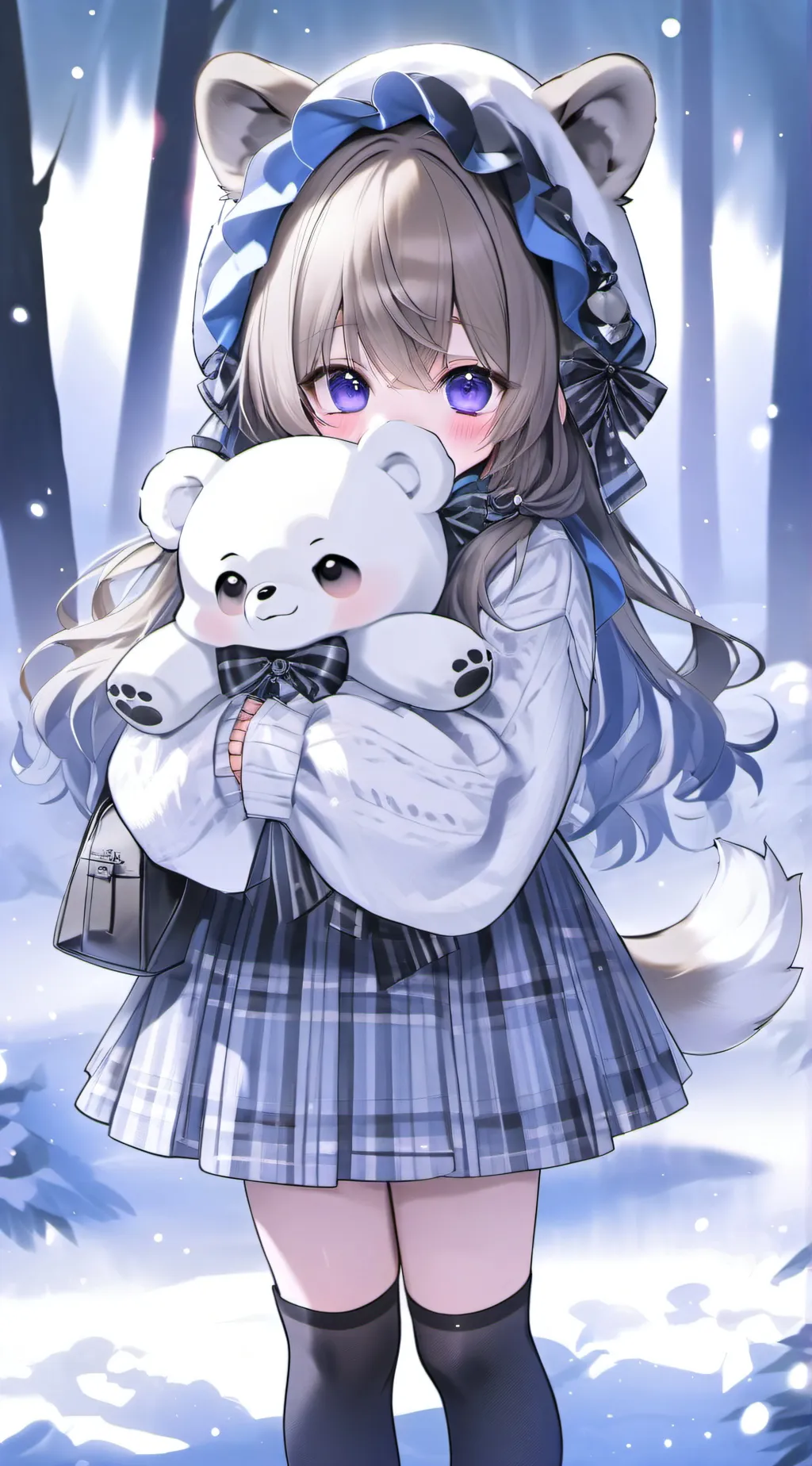 ai character: Silver  background