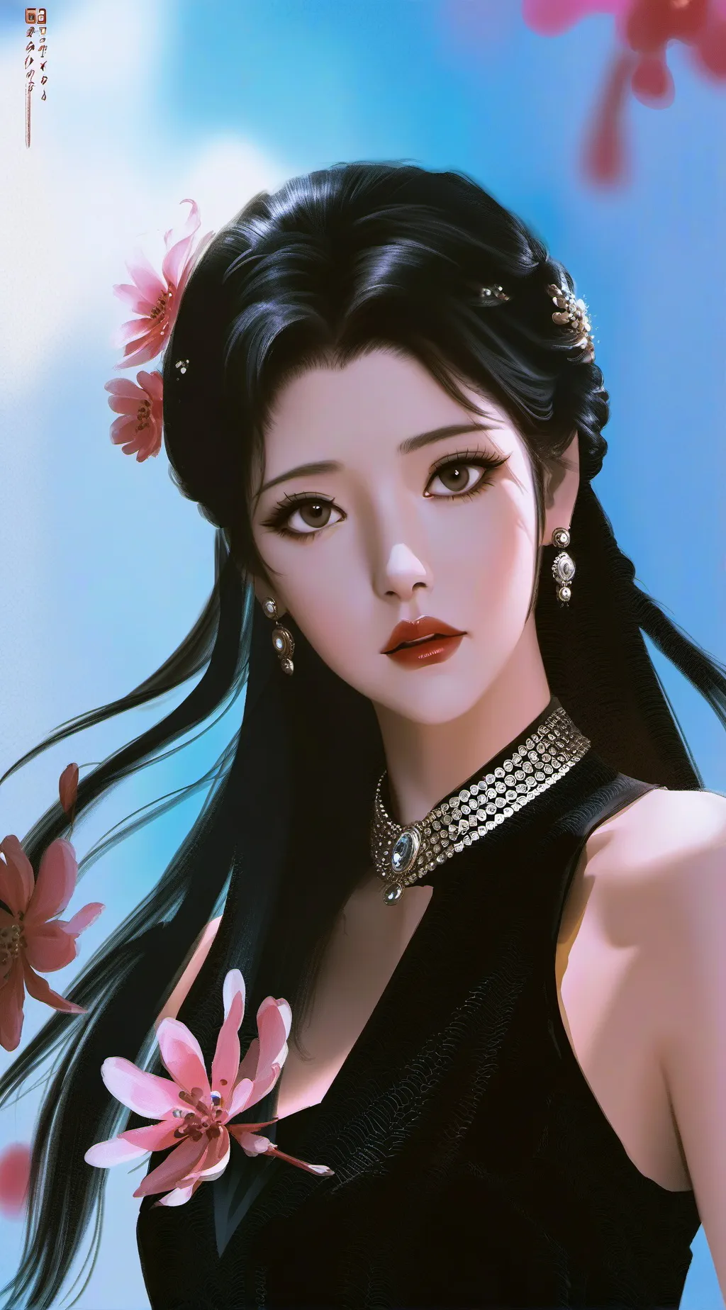 ai character: fan girl background