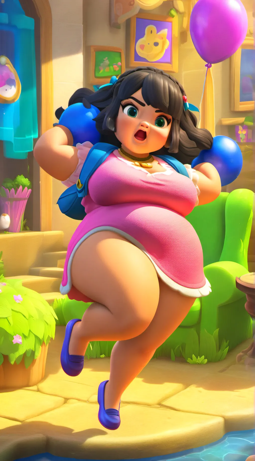 ai character: fatty background