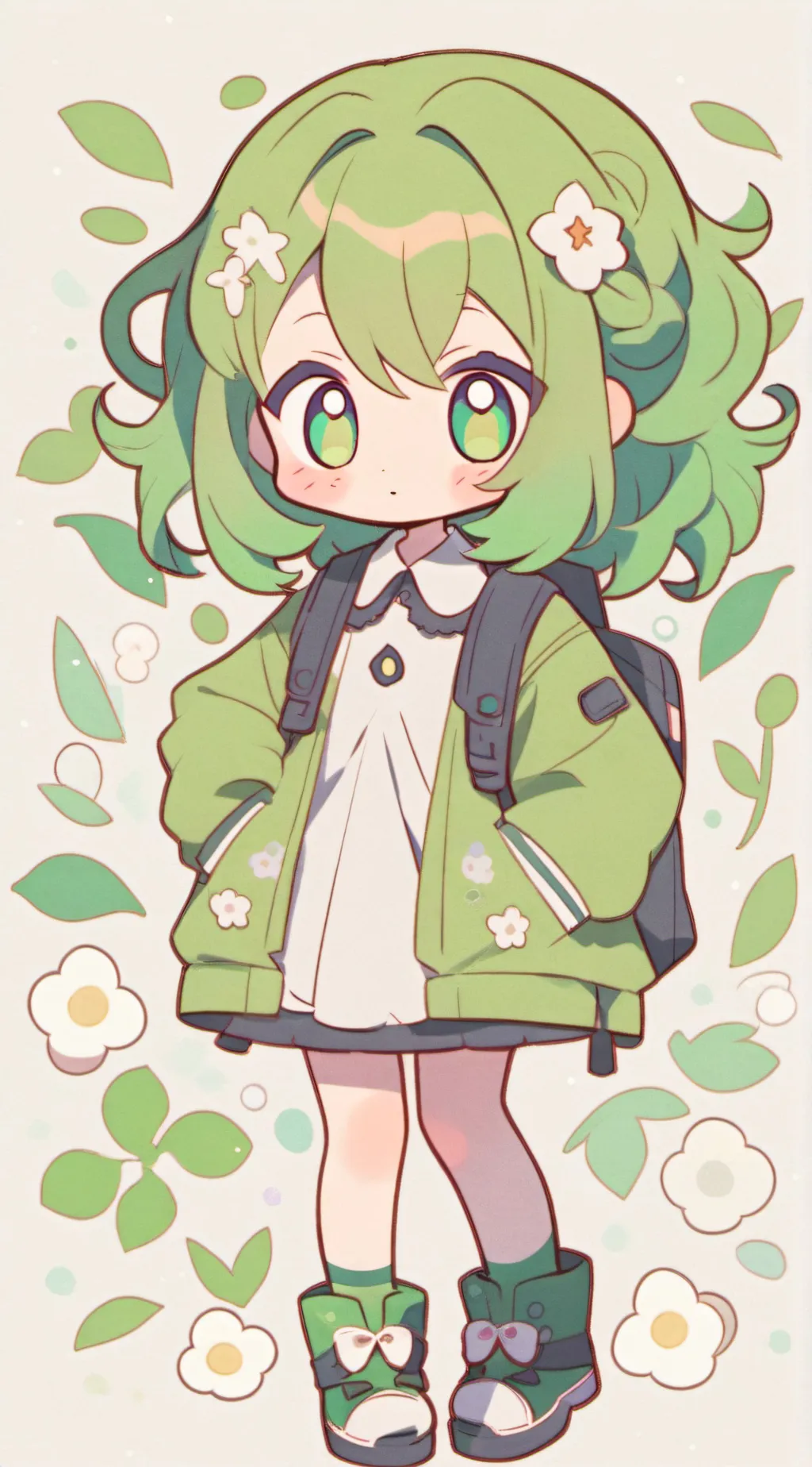 ai character: Amber background