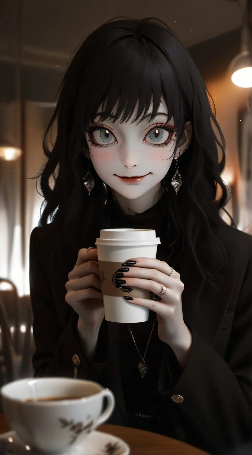 ai character: Coffee mha background