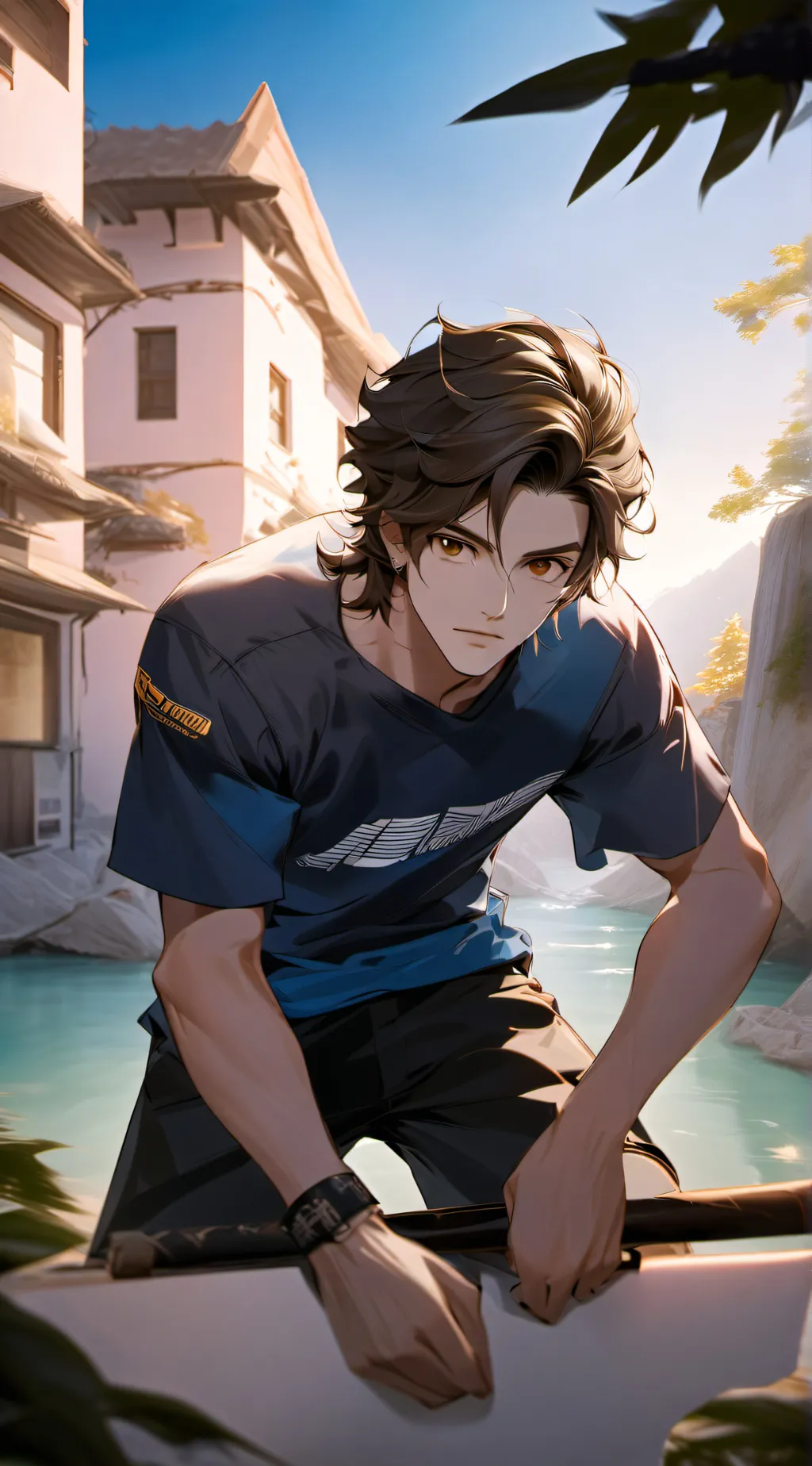 ai character: Oliver background