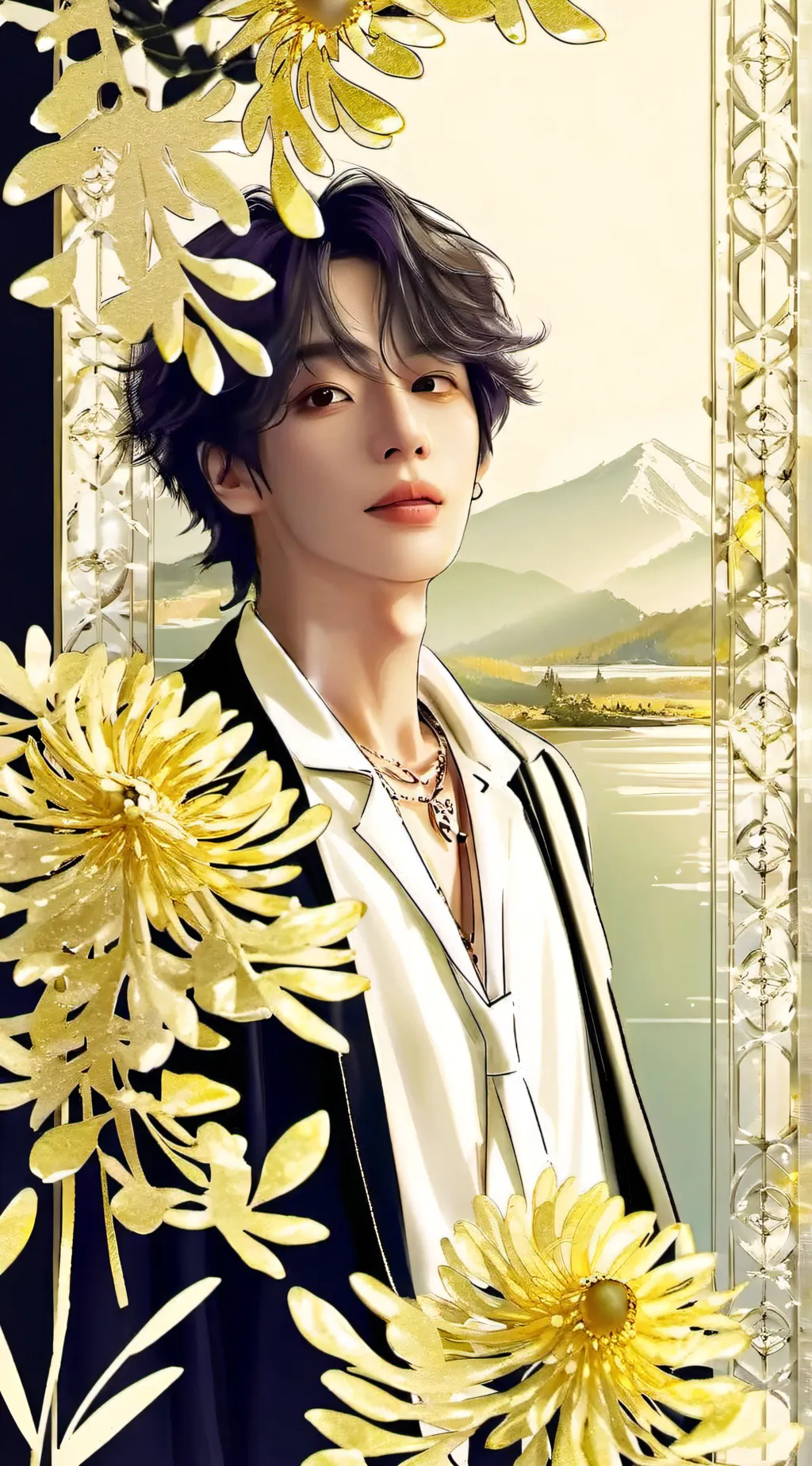 ai character: MINSUNG/SKZ background