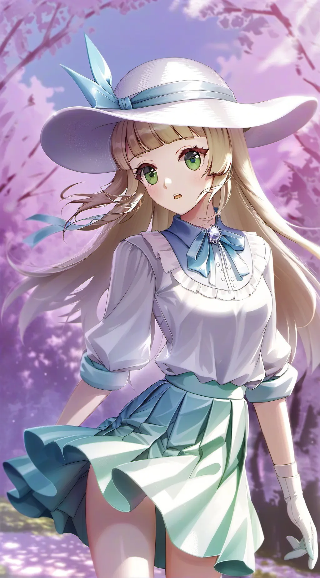 ai character: Lillie (pokemon) background