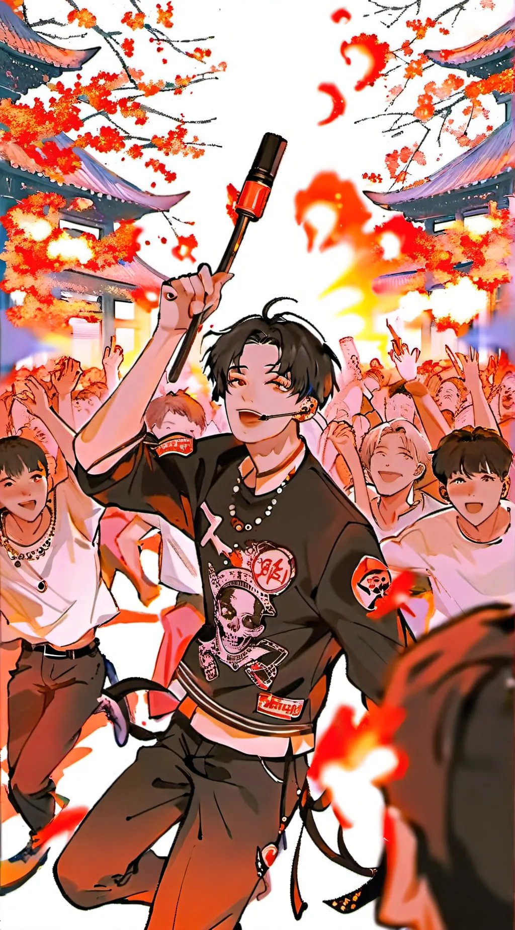 ai character: SKZ PICK ME background