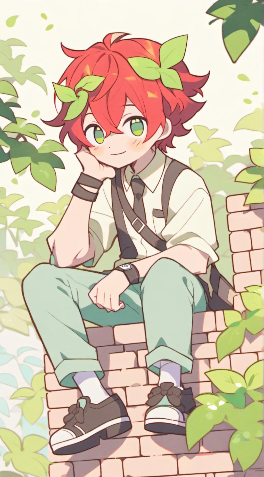 ai character: Mha creep background