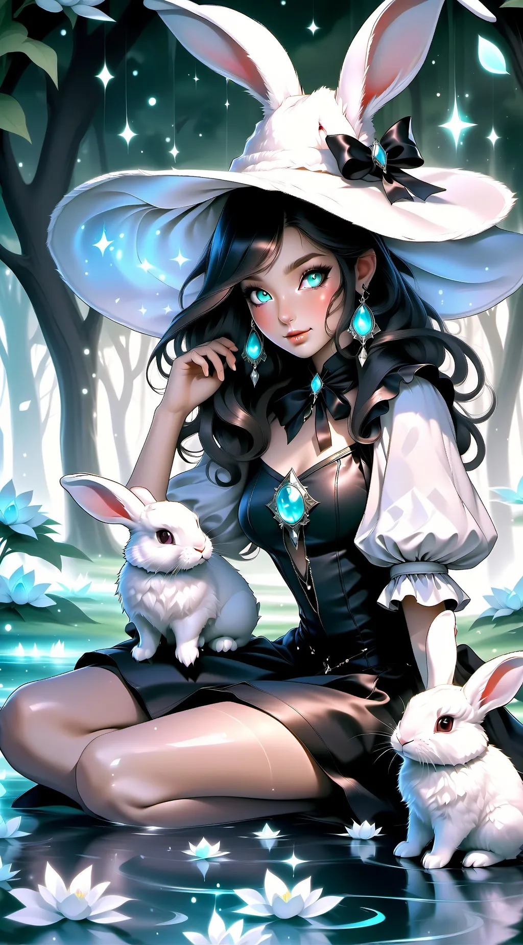 ai character: Whitney Rabbit background