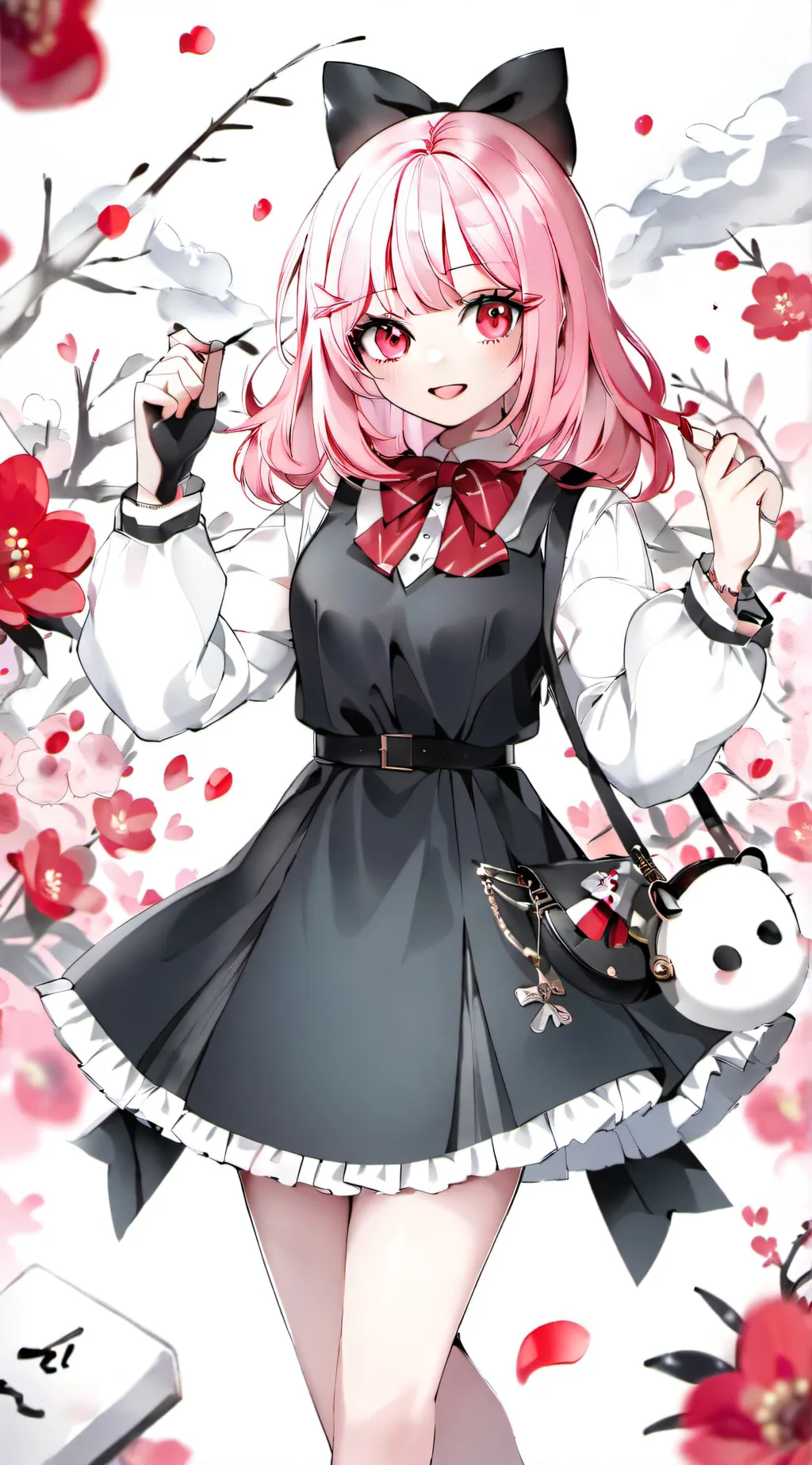 ai character: colour of hair  background