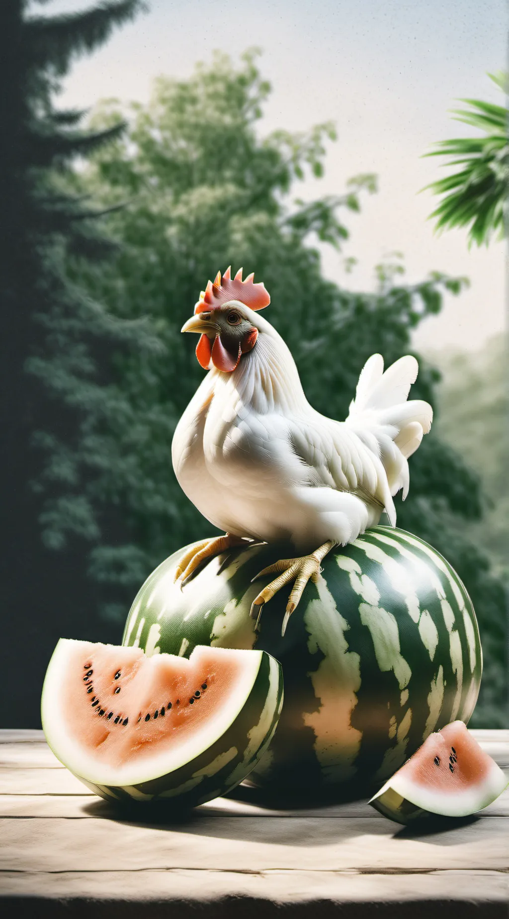 ai character: Watermelon Chicken background