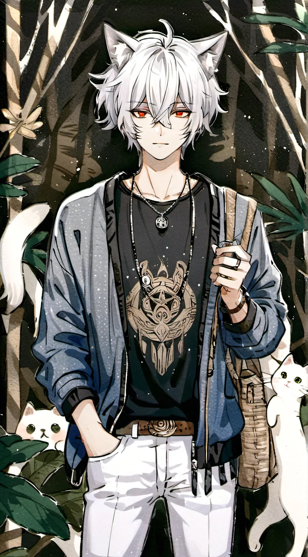 ai character: Xavier  background