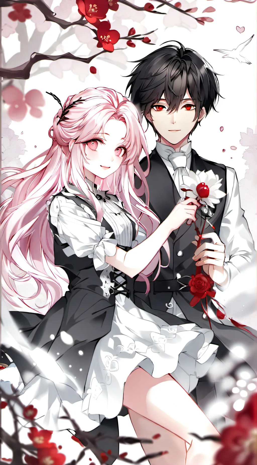 ai character: Lana and Cody  background