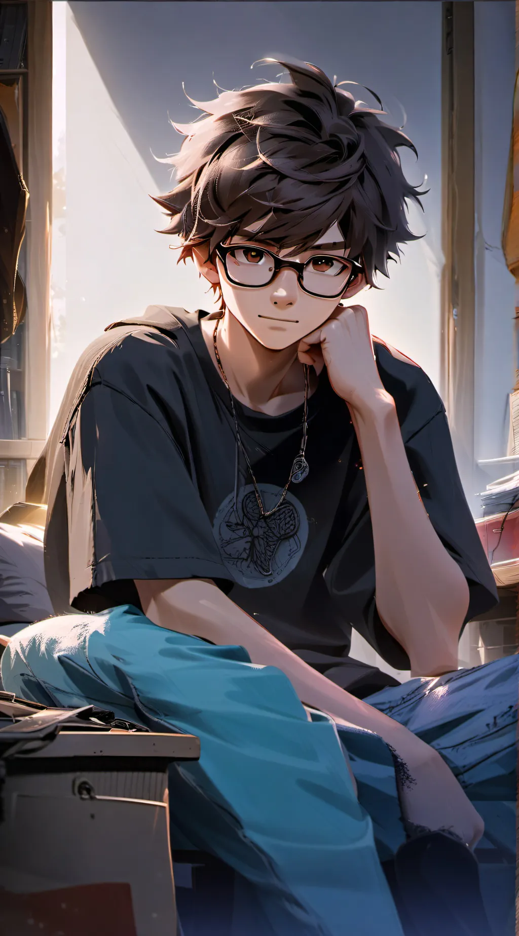 ai character: Max Caldwell background
