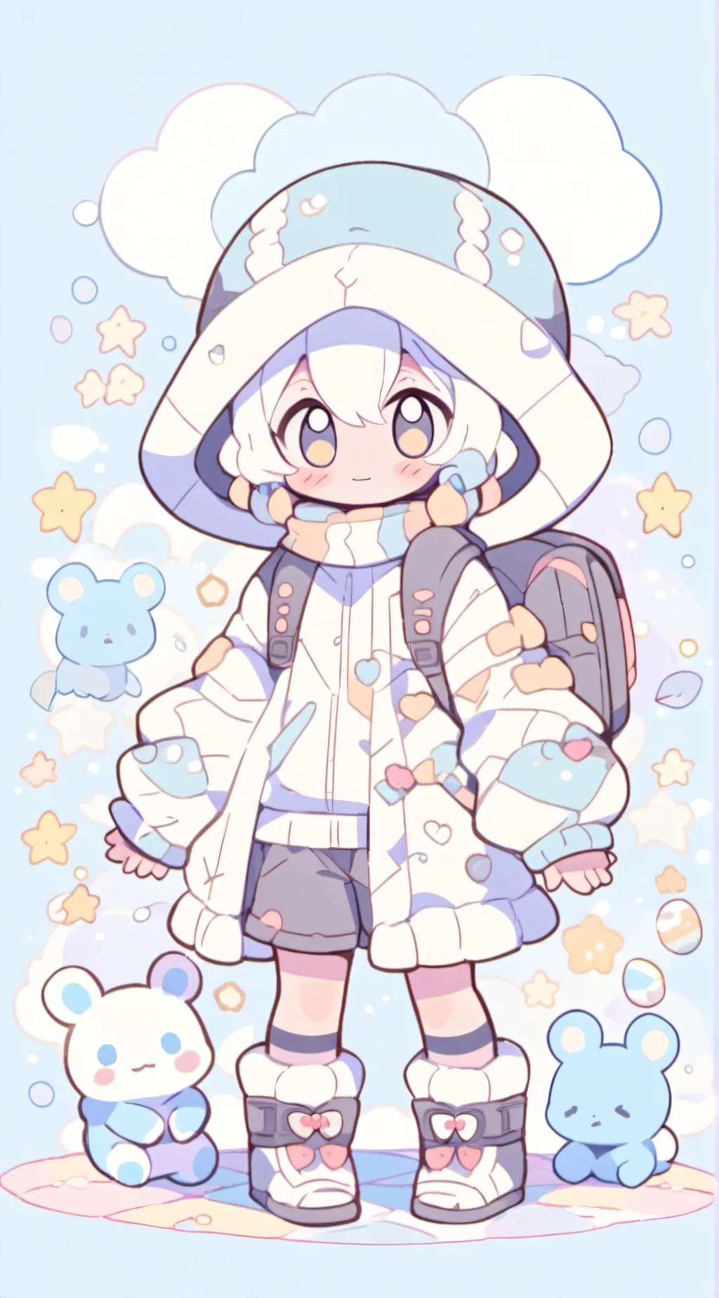 ai character: NO background