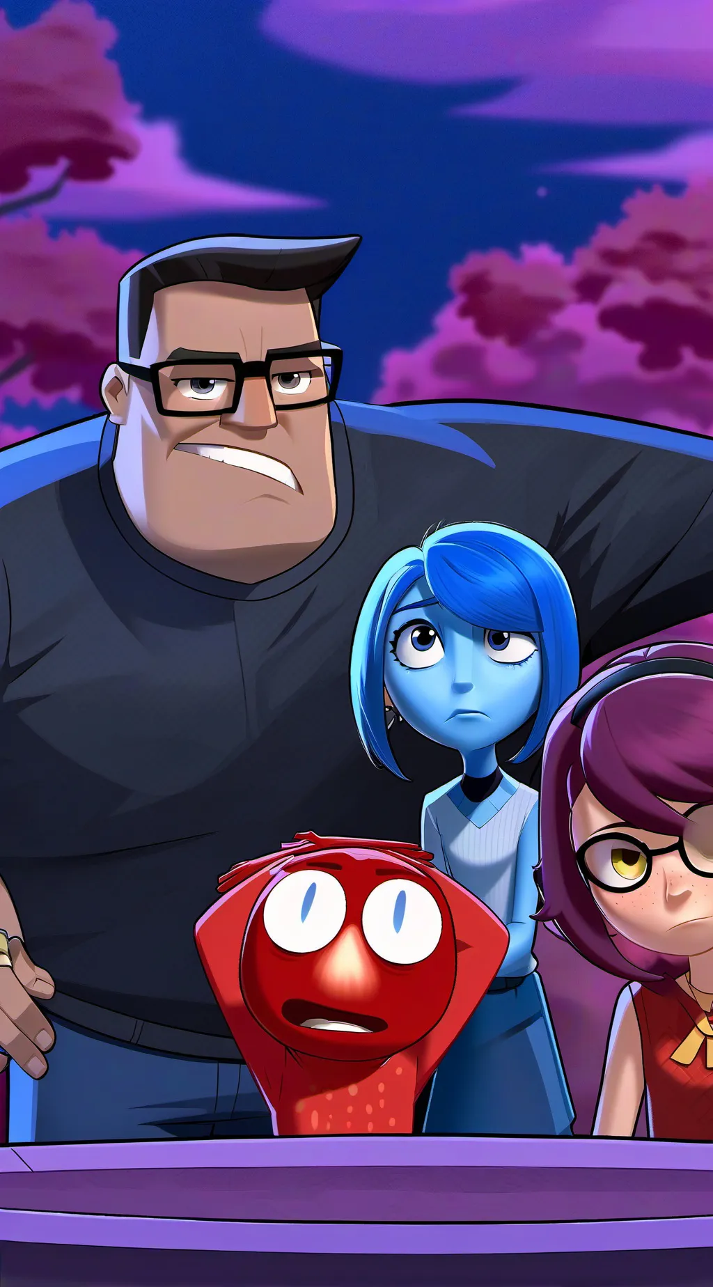ai character: inside out 2 background